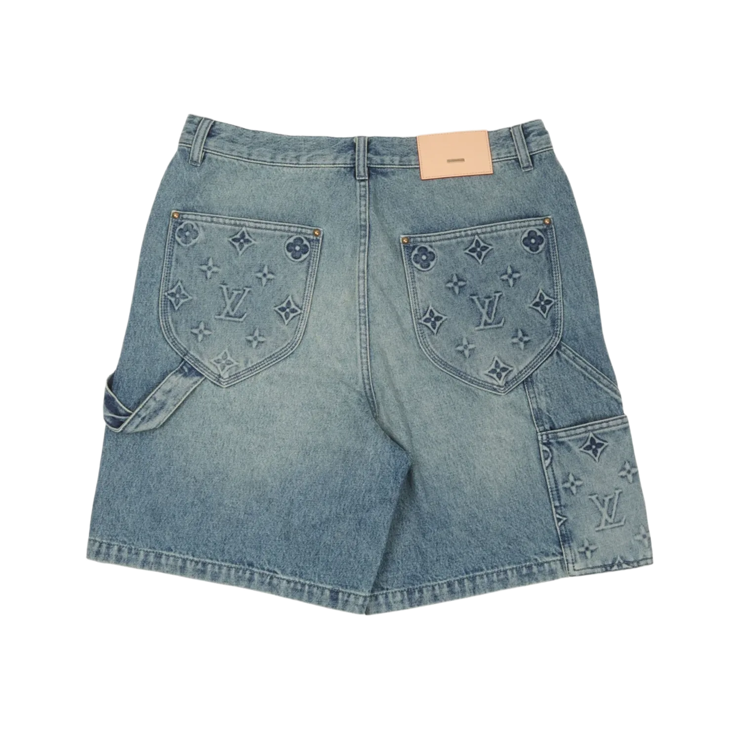 Louis Vuitton Denim Carpenter Shorts Blue
