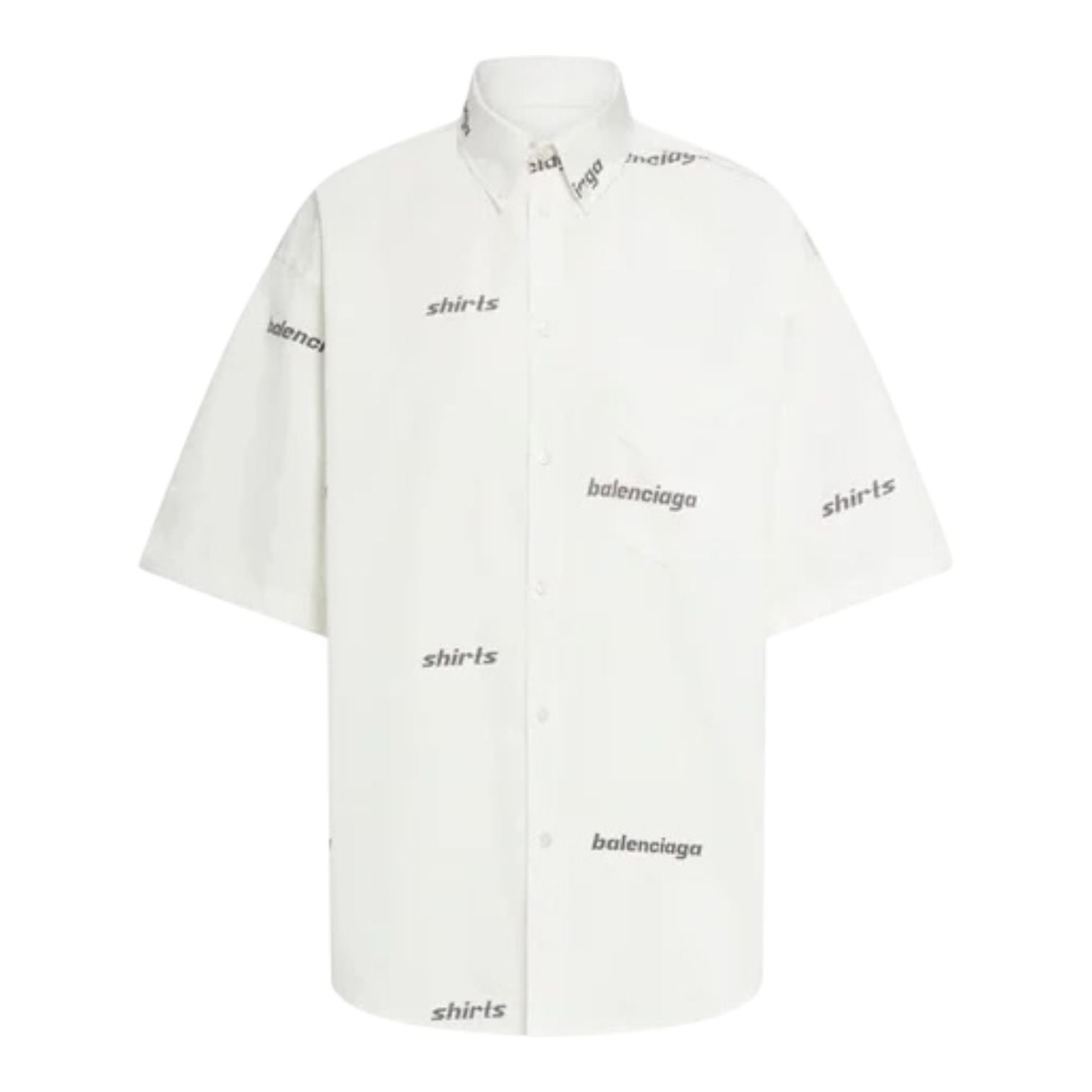 Balenciaga All Over Monogram Button Shirt