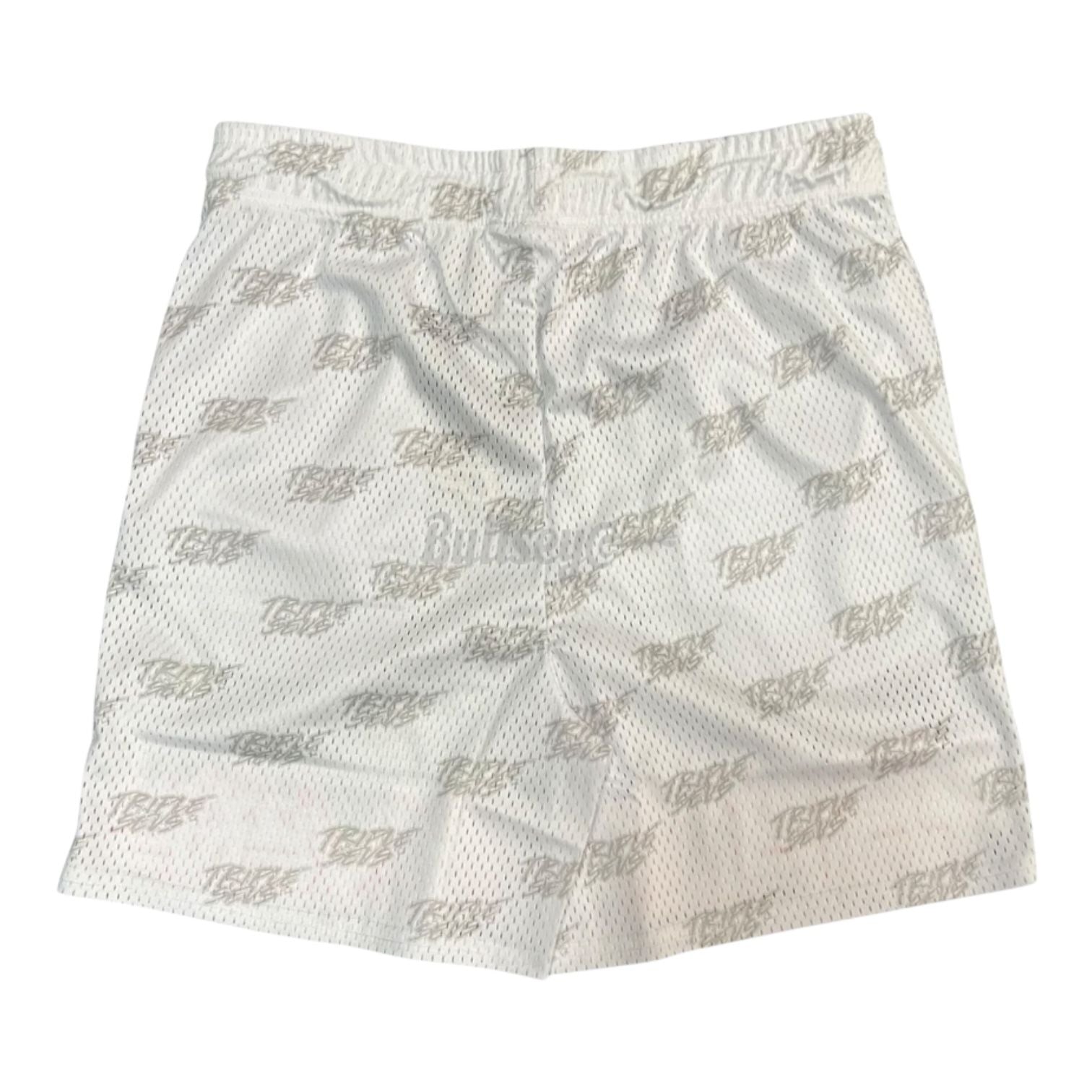 Triple Sevens White Mesh Shorts