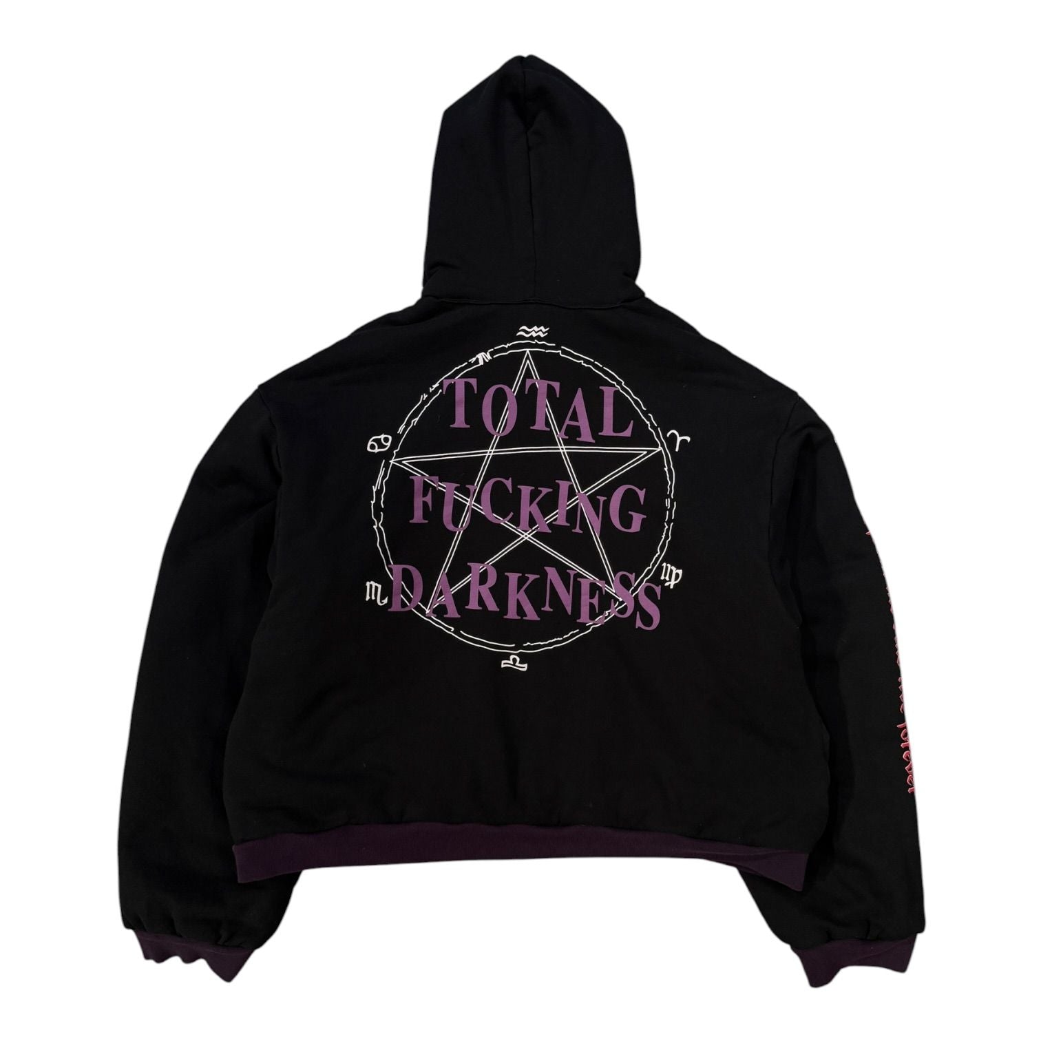 Vetements FW17 Total Fucking Darkness Eleven Inch Gun Club Reversible Hoodie Oversized