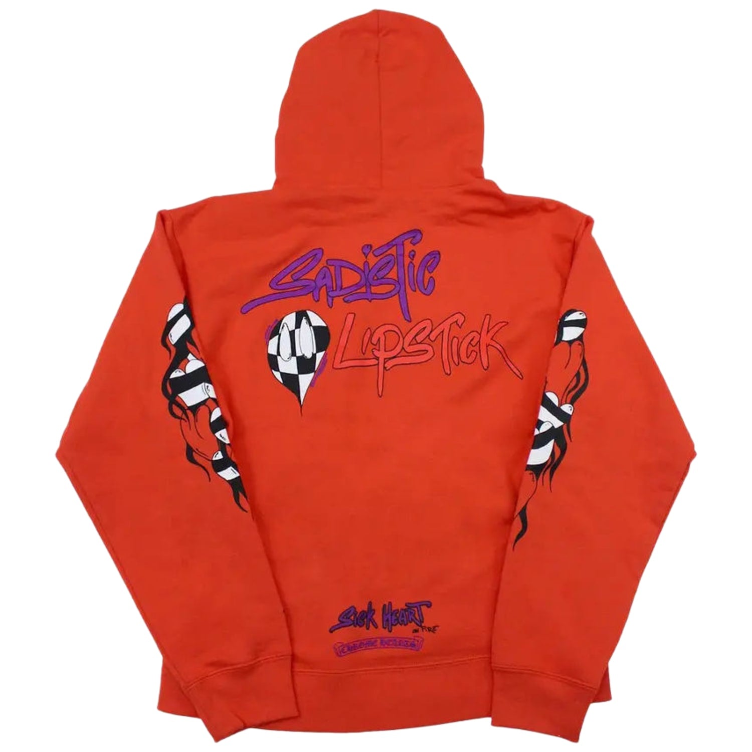 Chrome Hearts Matty Boy Sadistic Lipstick Hoodie Orange