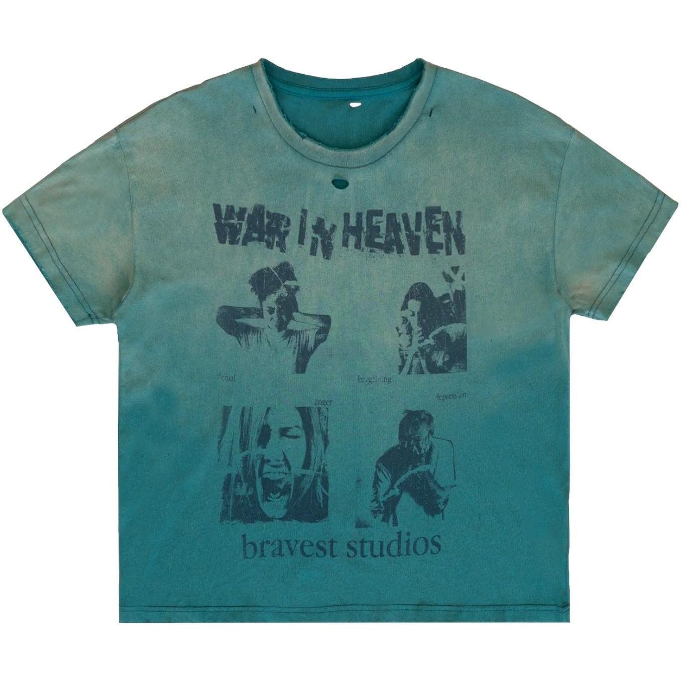 Bravest Studios Heaven Vintage T-Shirt Blue
