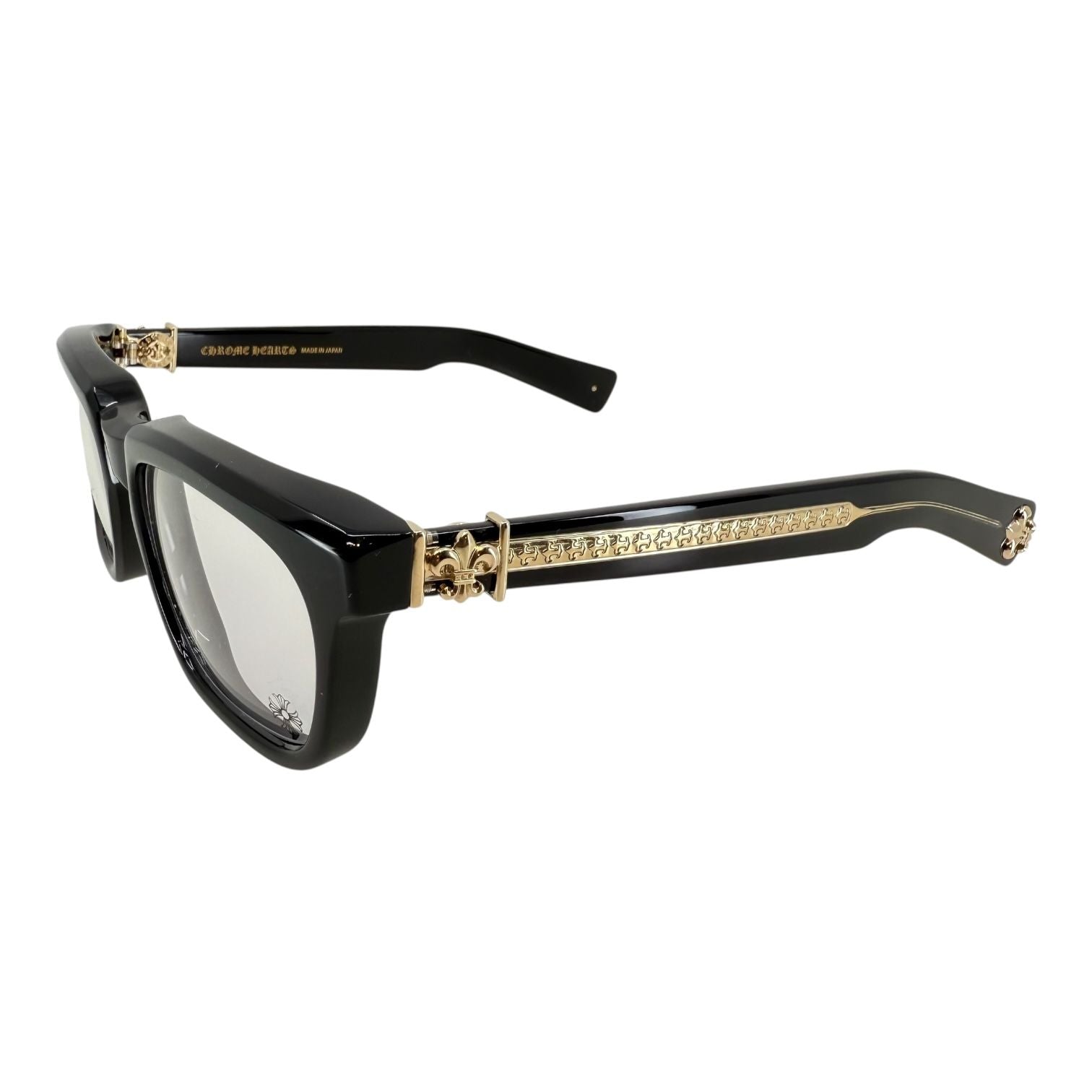 Chrome Hearts See You In Tea Black/18k Gold Plated Glasses