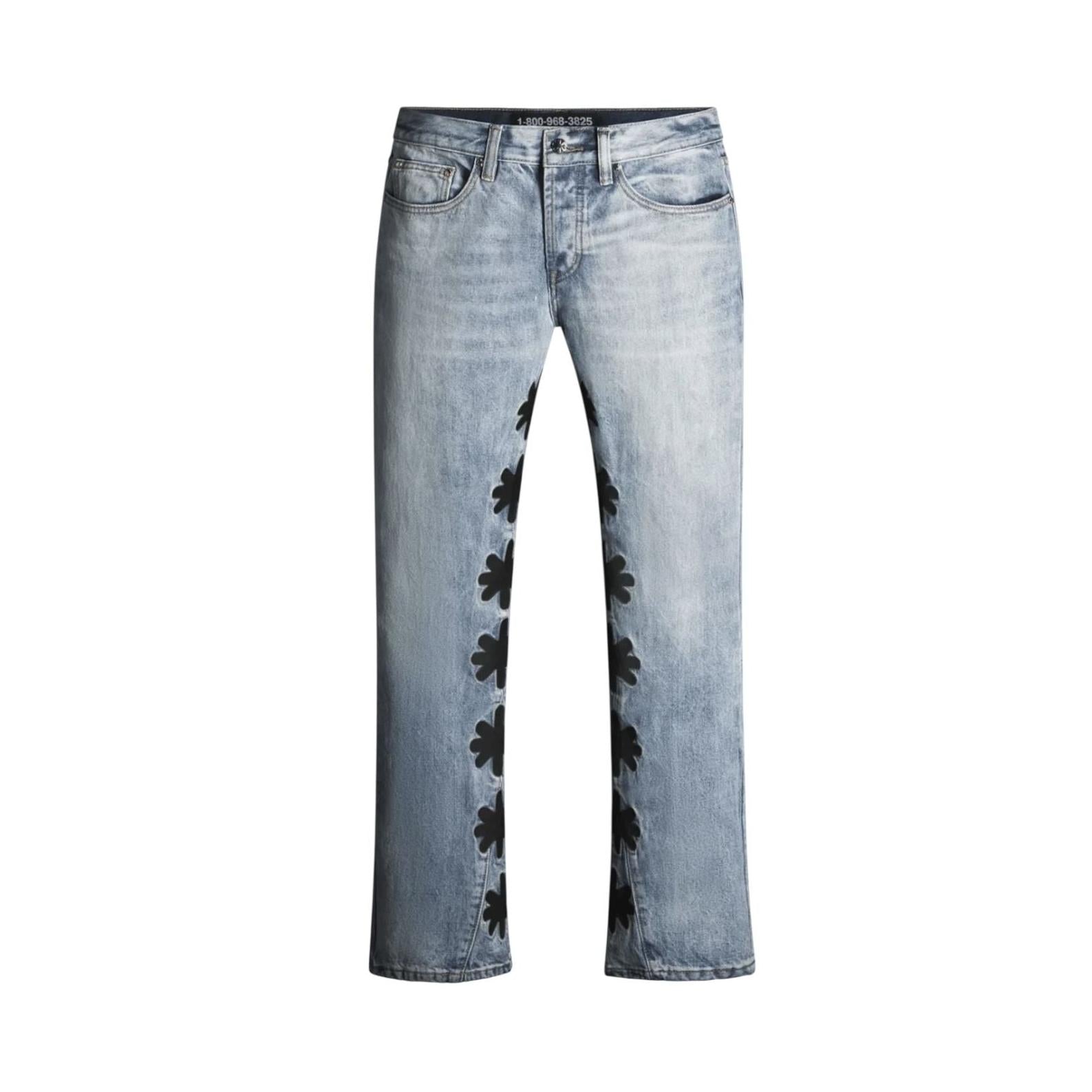 LostShdws Drkshdws Light Wash Denim Pants Black