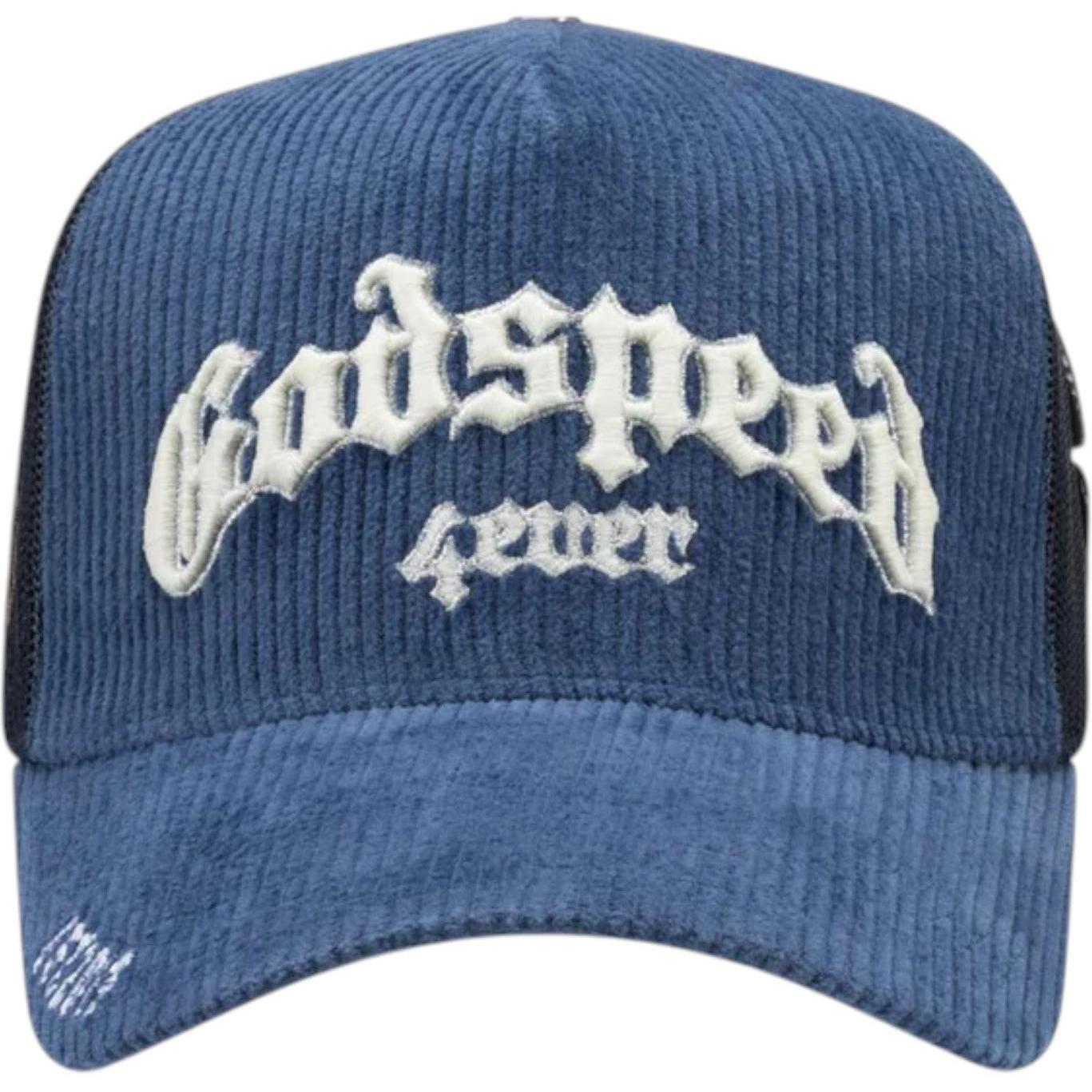 Godspeed GS Forever Corduroy Trucker Hat Blue