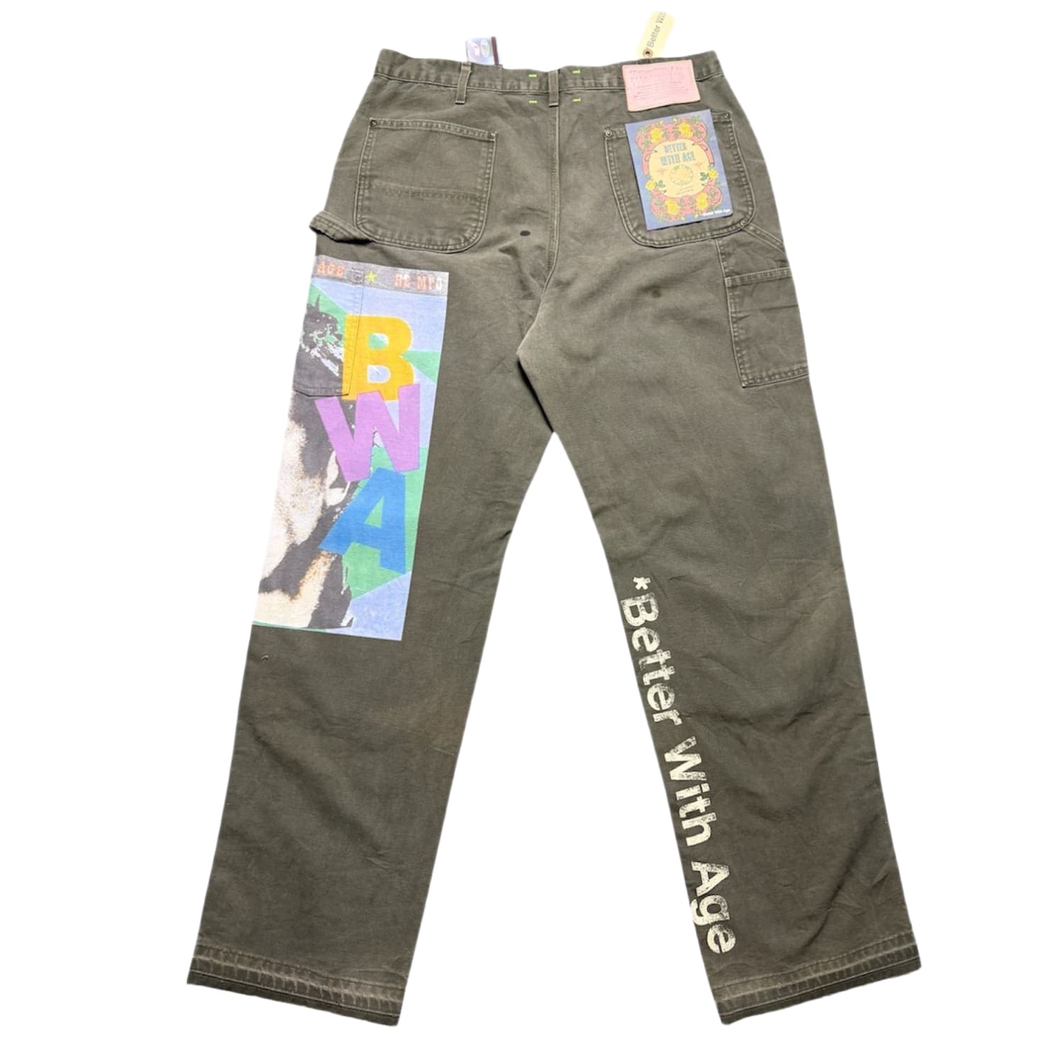 Better With Age Knucklehead Double Knee Carhartt Moss