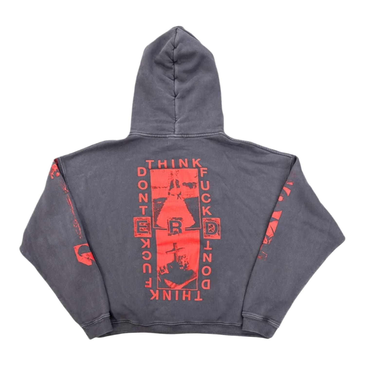 Enfants Riches Déprimés Lips Hoodie Faded Burgundy