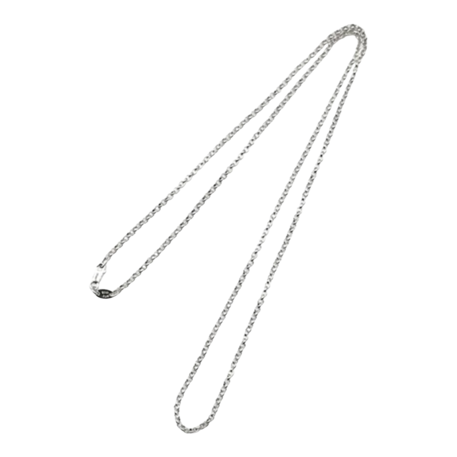 Chrome Hearts Silver Roll Chain Necklace - 24 Inches