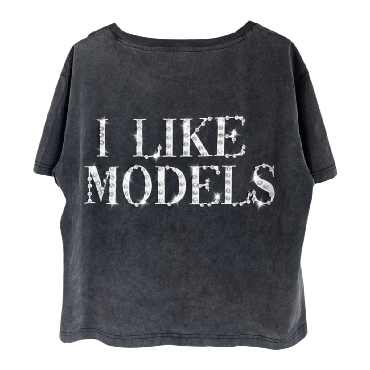 77 Studios Skyami Model Rhinestones T-Shirt