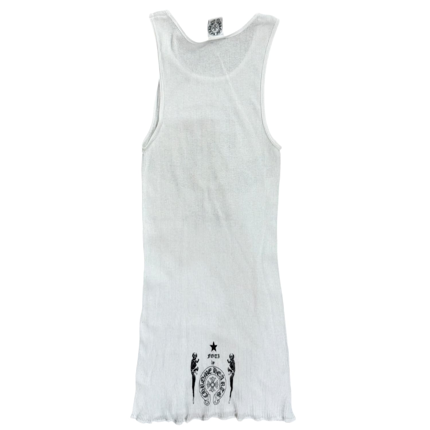 Chrome Heart Vintage Foti Harris Tank Top White