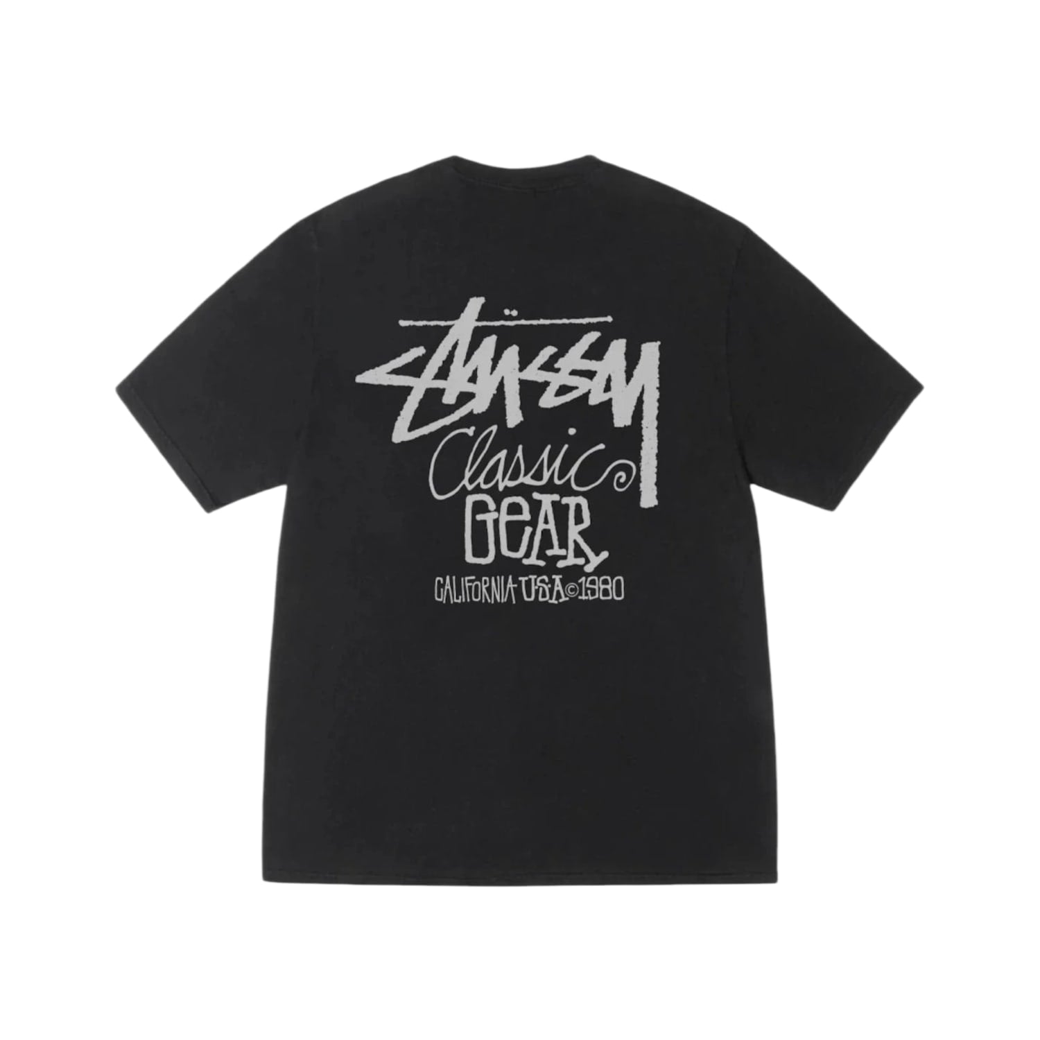 Stussy Classic Gear Pigment Dyed Tee Black