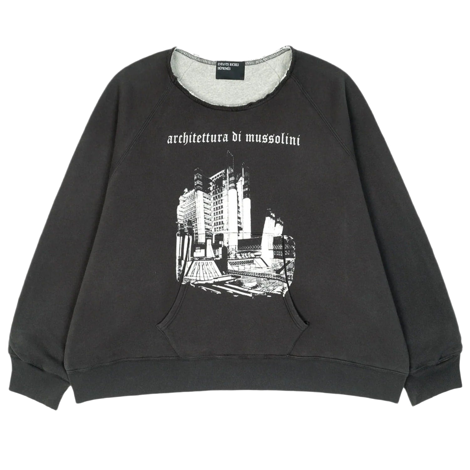Enfants Riches Déprimés Architettura Di Mussolini Lined Raglan Sweatshirt