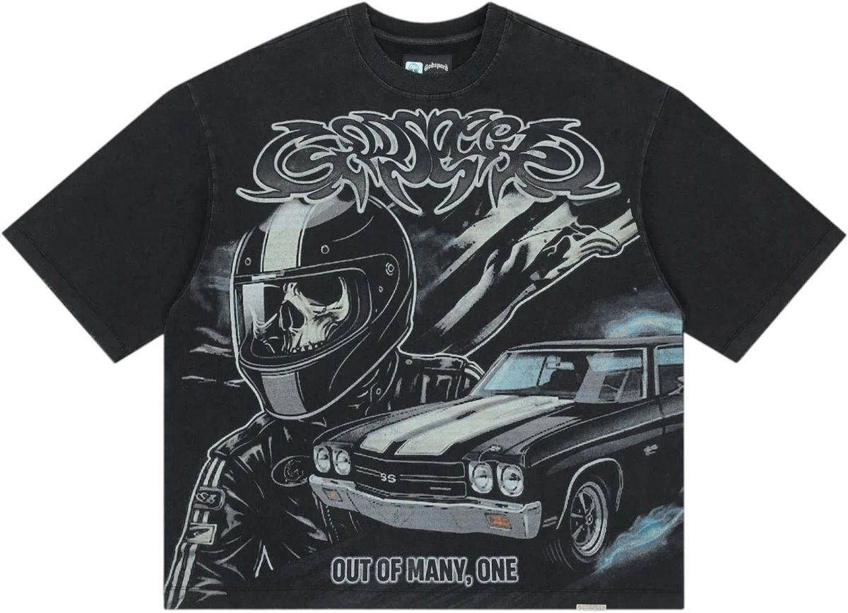 Godspeed American Muscle T-Shirt Black Wash