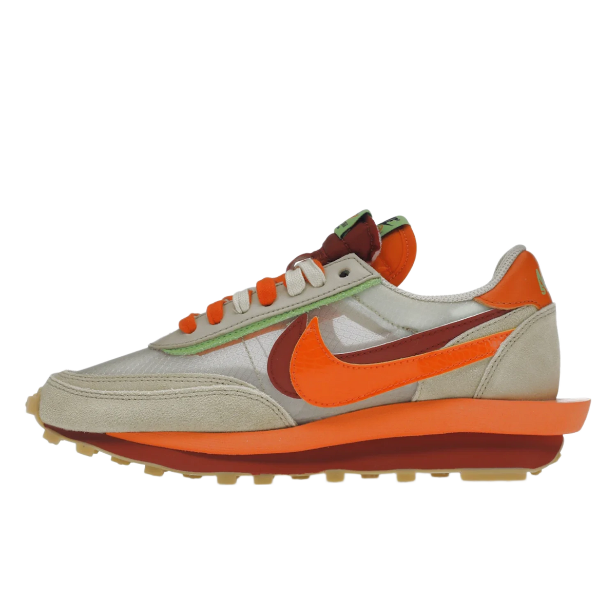 Nike LD Waffle sacai CLOT Kiss of Death Net Orange Blaze