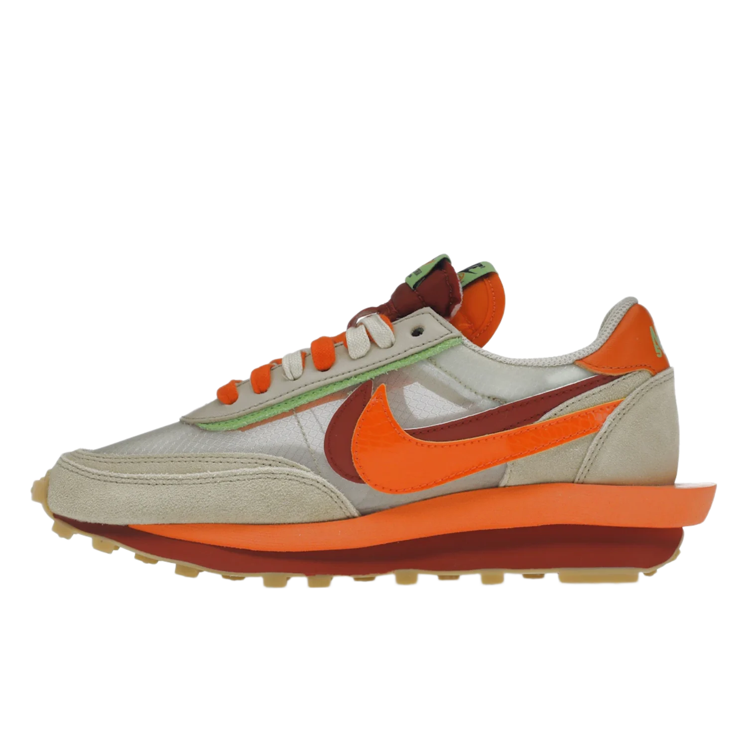 Nike LD Waffle sacai CLOT Kiss of Death Net Orange Blaze