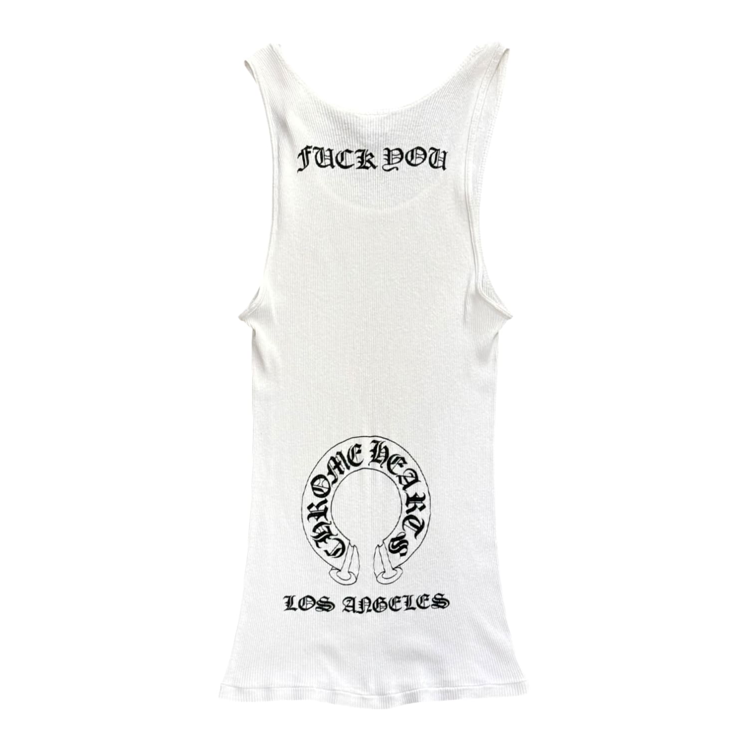 Chrome Hearts Vintage Los Angeles Exclusive Fuck You Tank Top White