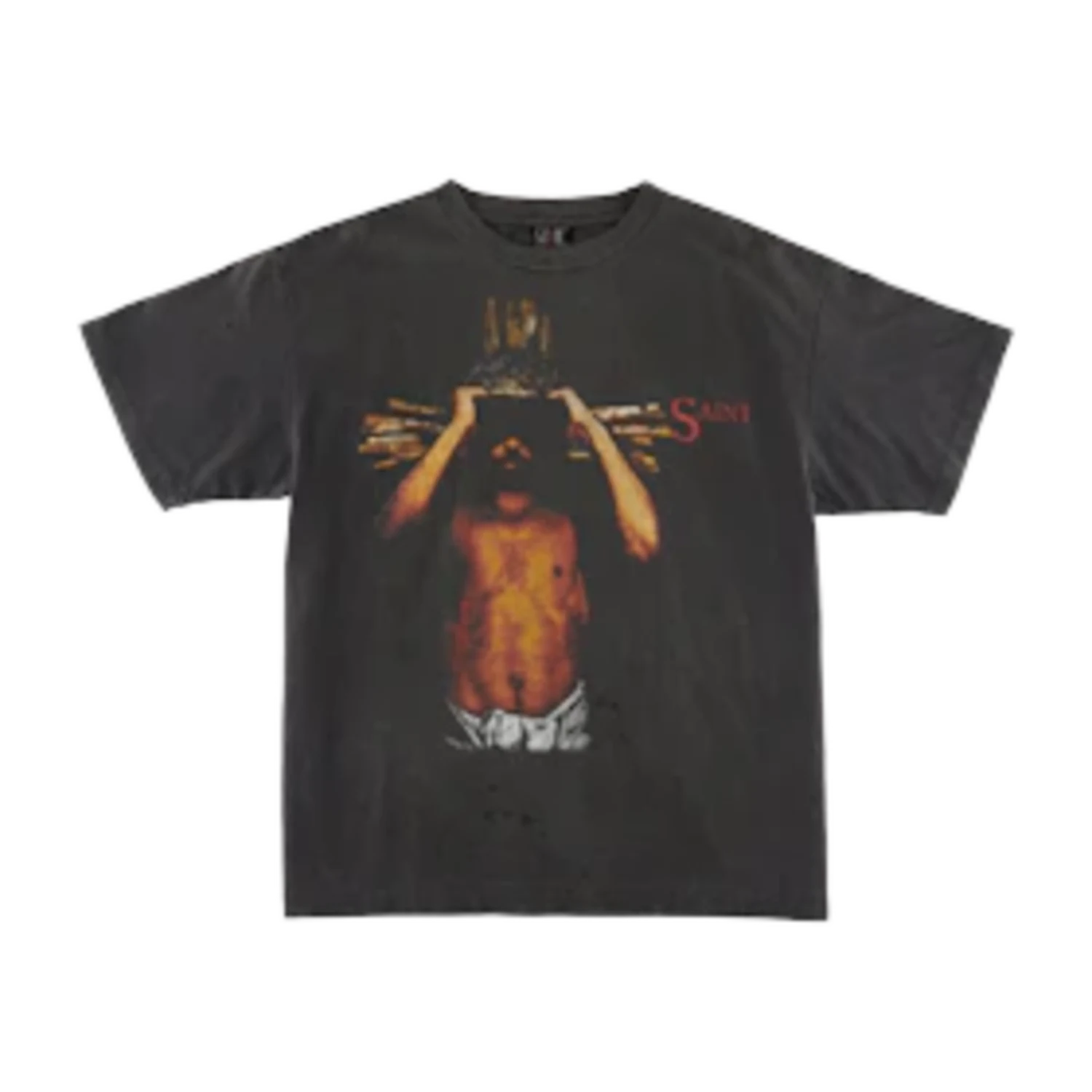 Saint Michael We Live Hell T-Shirt Vintage Black