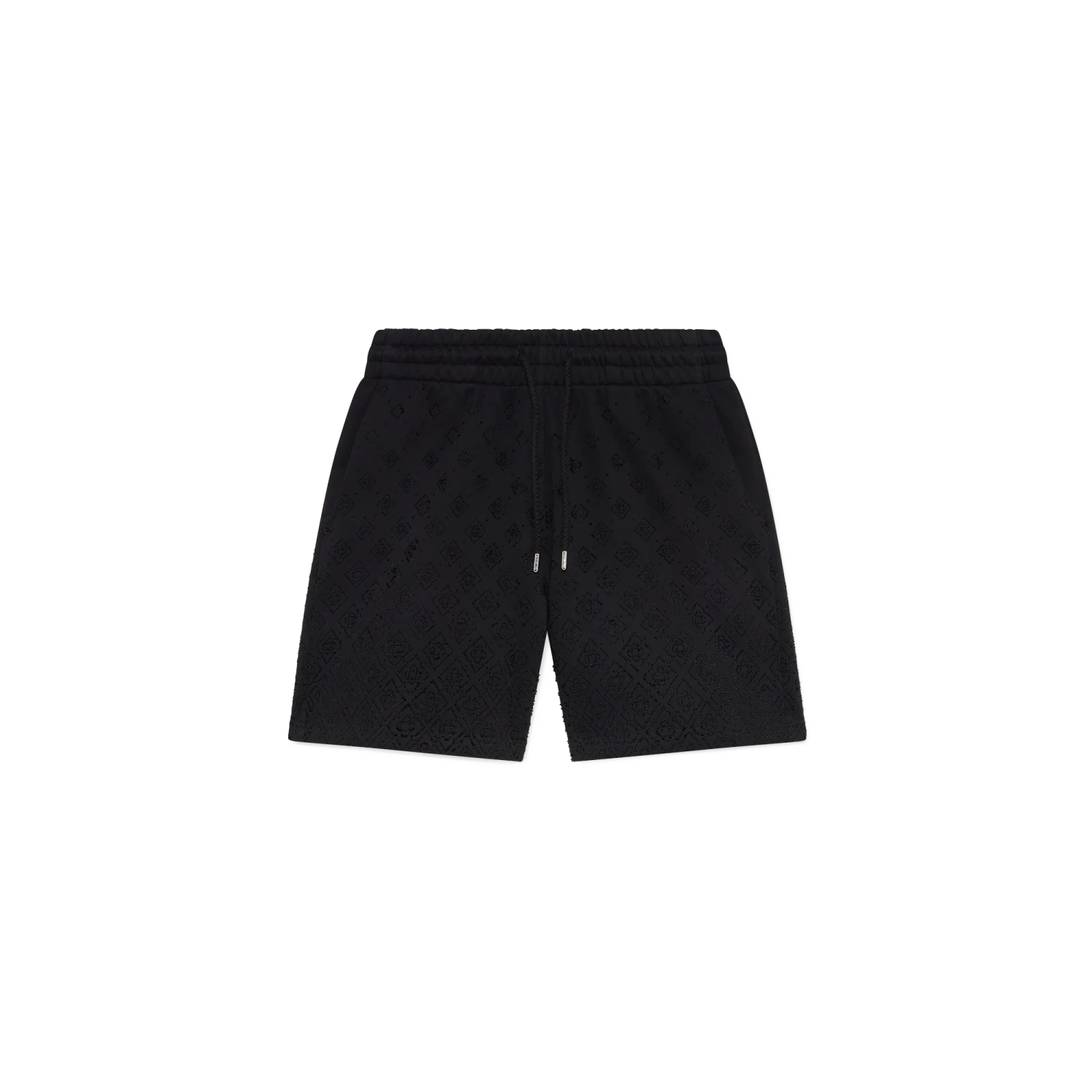 Casablanca Crystal Monogram Sweatshort Black