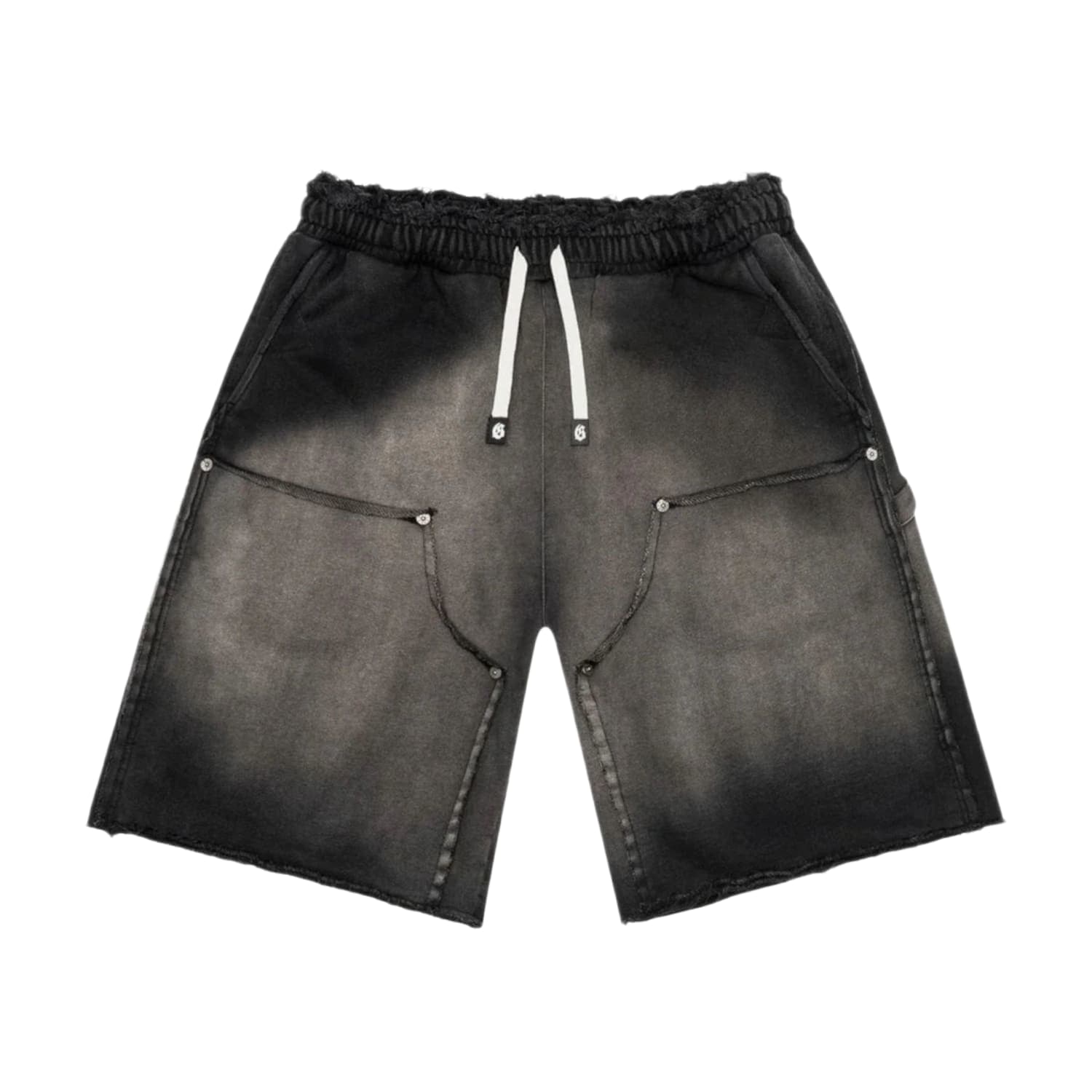 Godspeed Carpenter Distressed Shorts Black Sun Fade