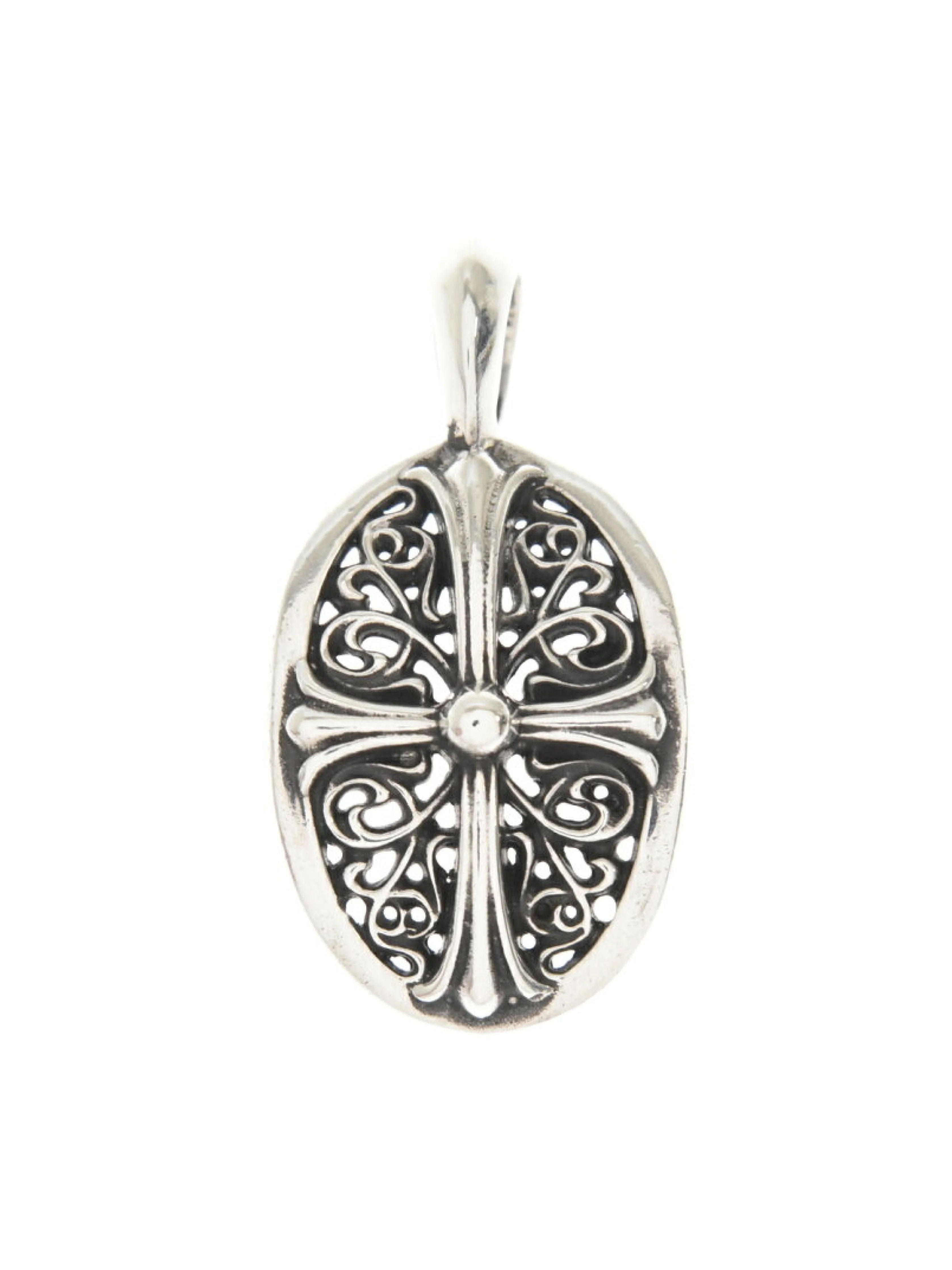 Chrome Hearts Silver Oval Pendant