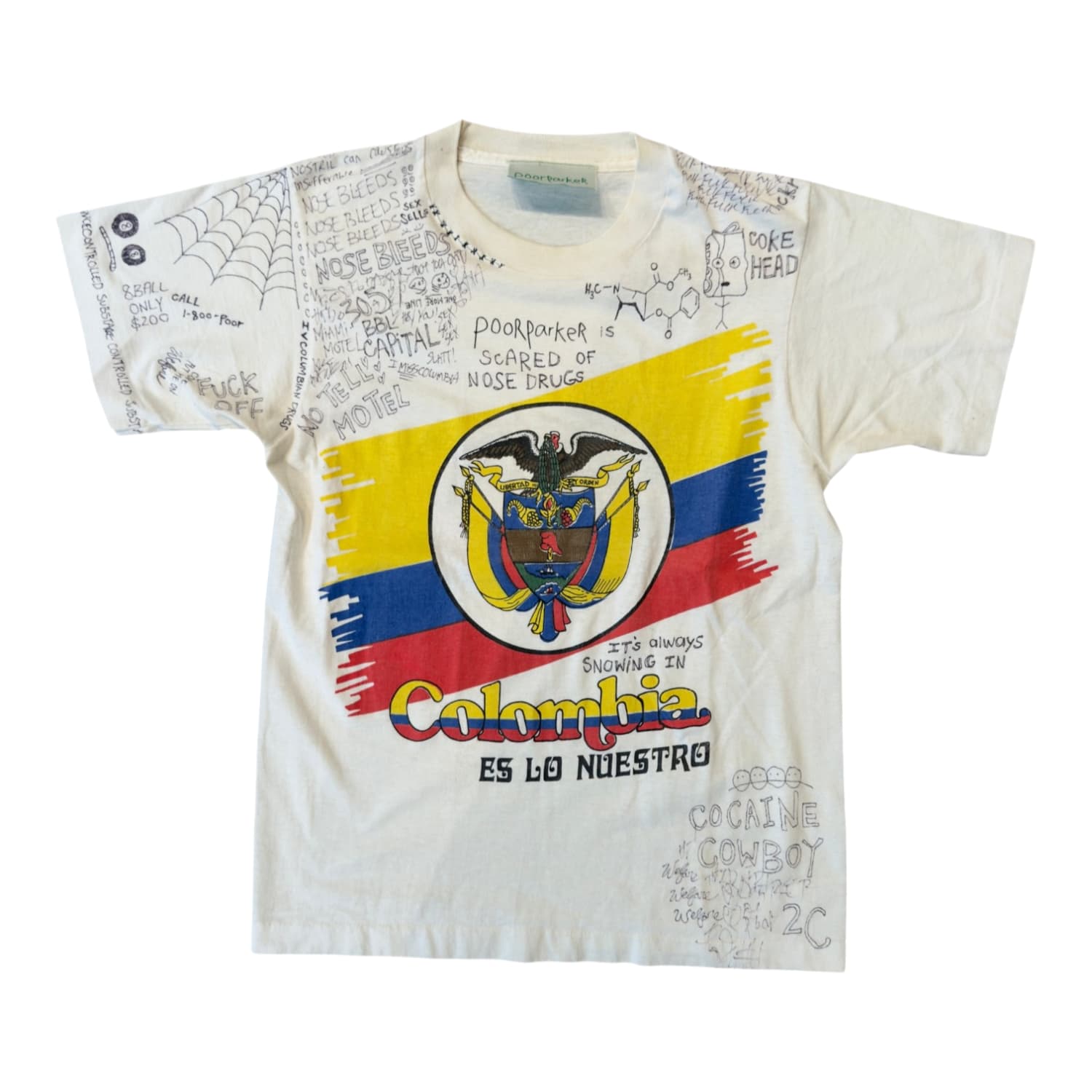 Poor Parker Vintage Colombia Graffiti One Of One T-shirt