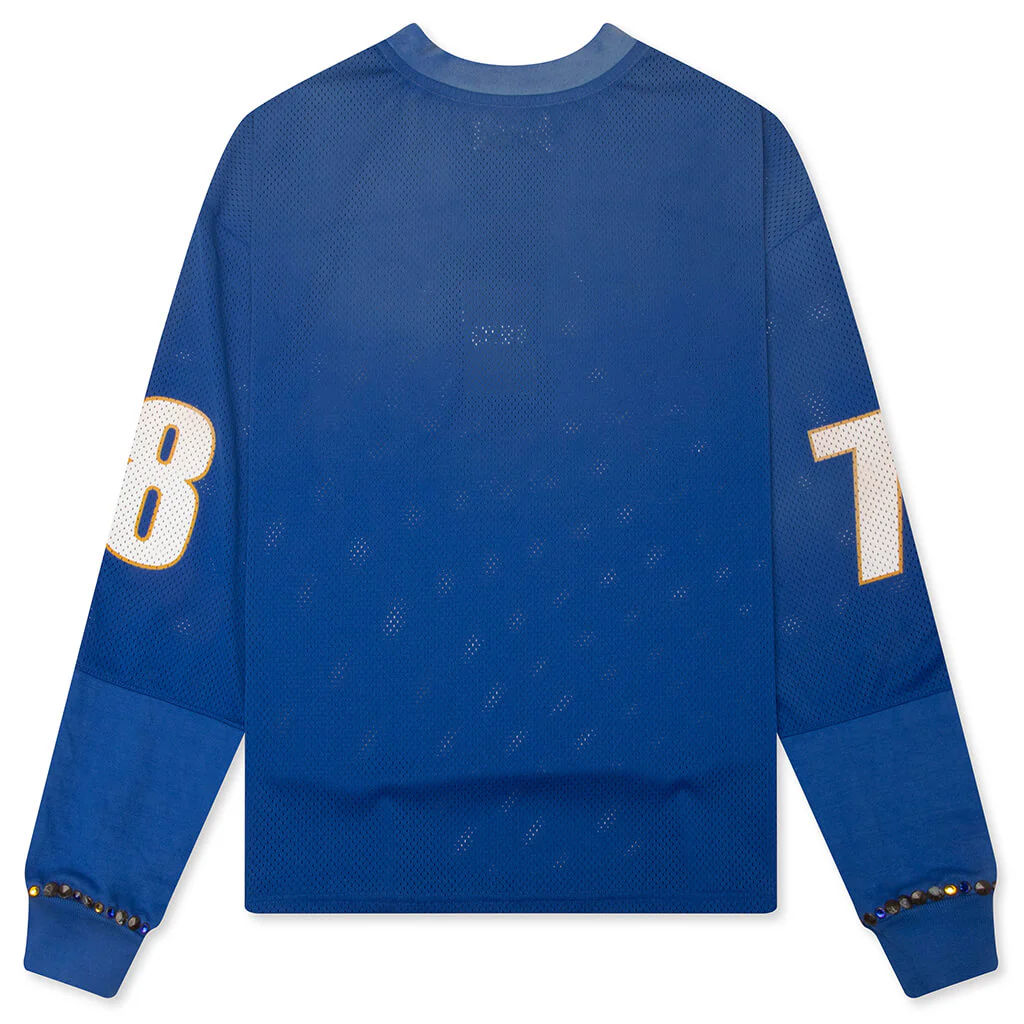 Satoshi Nakamoto Mesh Moto Jersey Blue