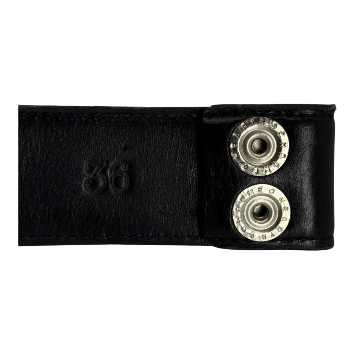 Chrome Hearts Multicolor Cross Patch Leather Belt Black - Size 36