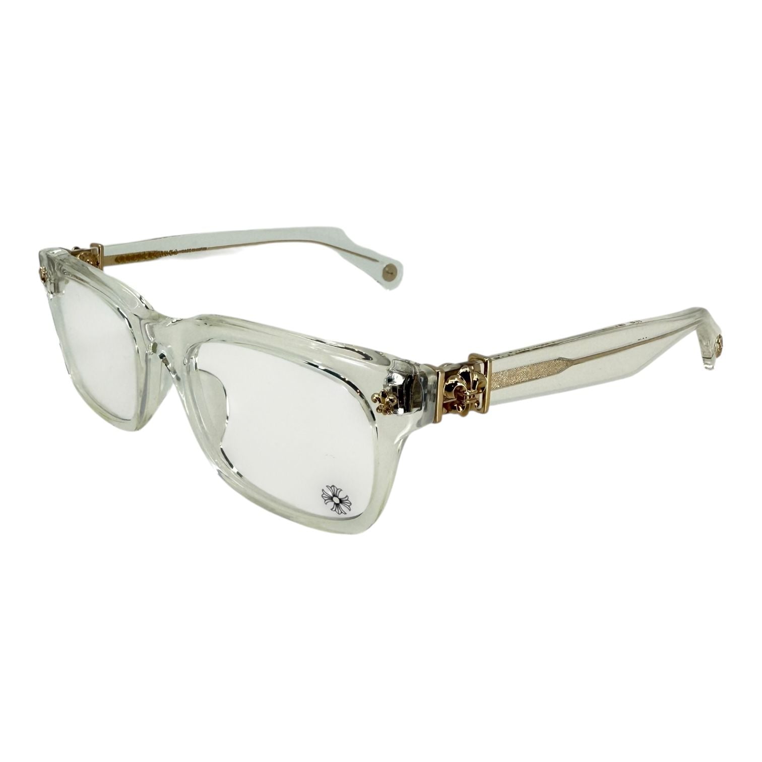 Chrome Hearts Gittin Any? Crystal/18k Gold Plated Glasses
