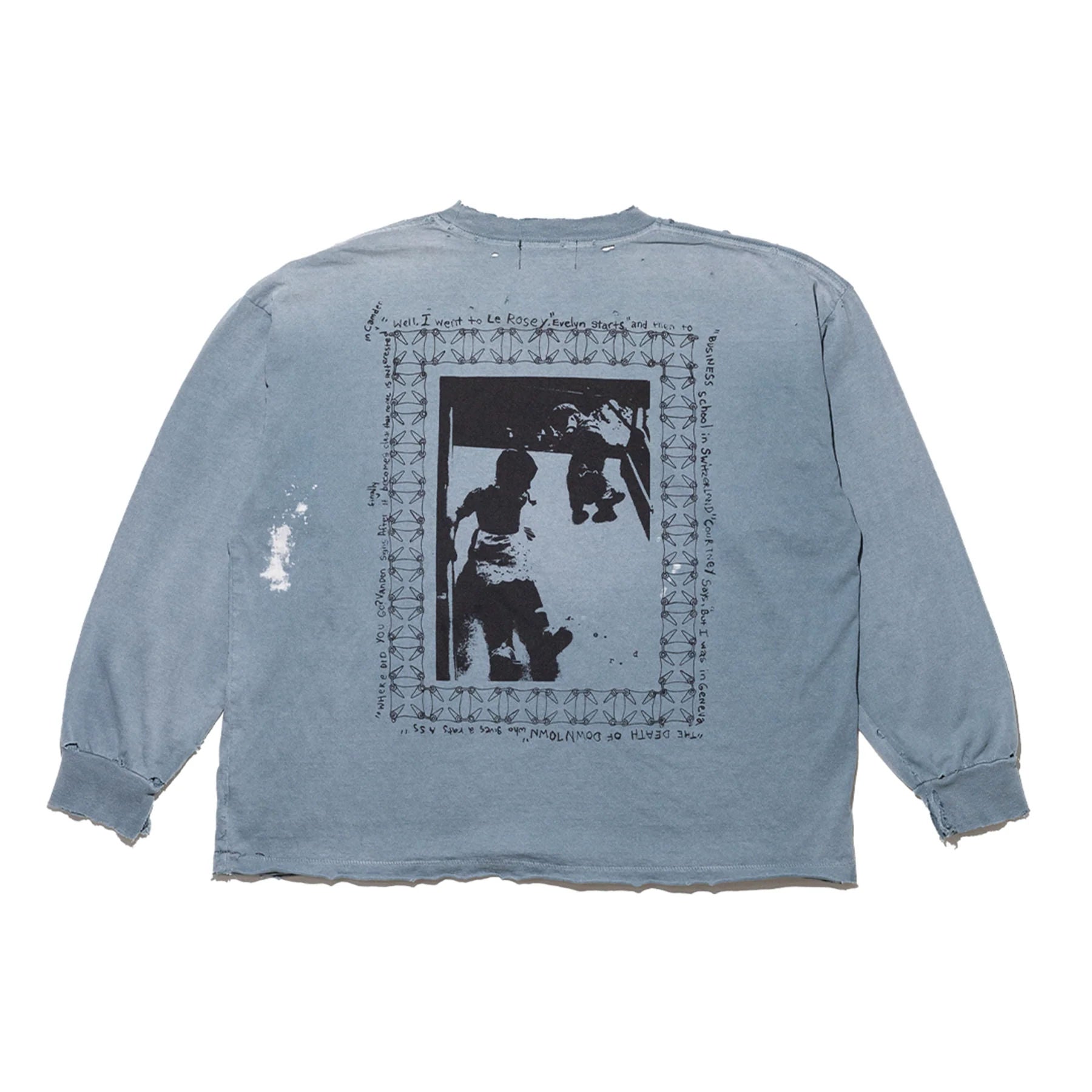 Enfants Riches Déprimés Boy In Chains L/S T-shirt Faded Blue