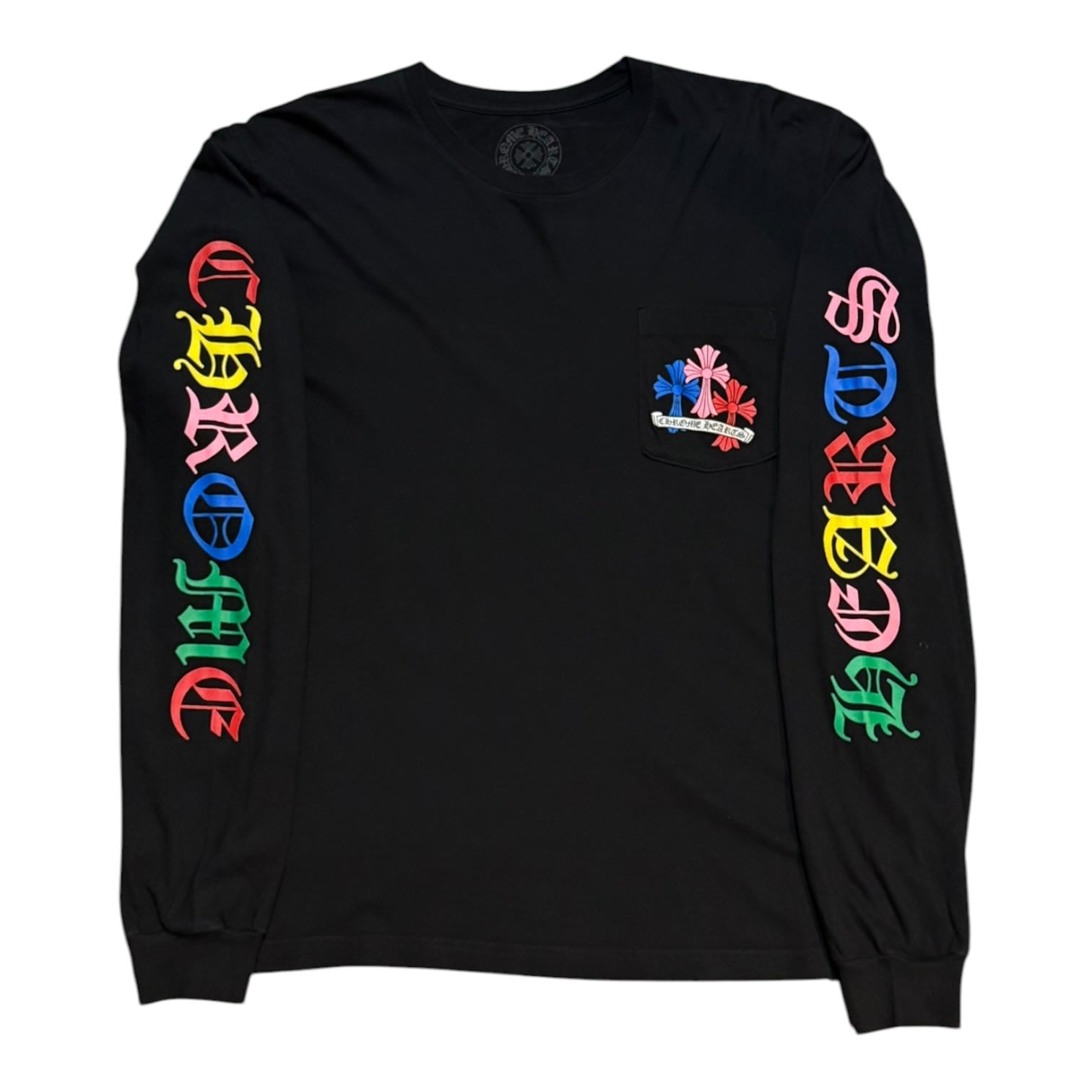 Chrome Hearts Multi Color Cross Cemetery L/S T-shirt Black