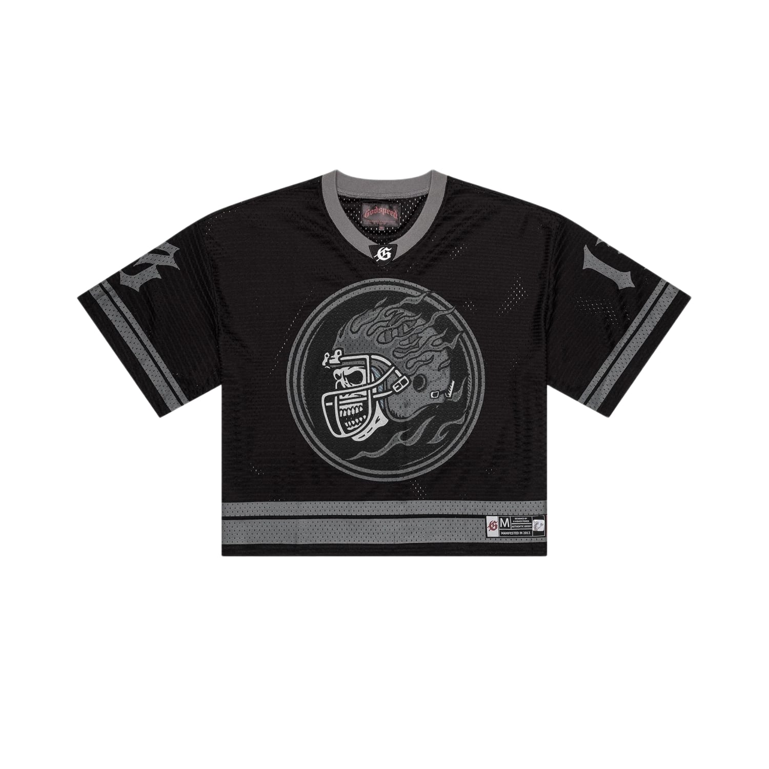 Godspeed First Down Jersey Black Grey
