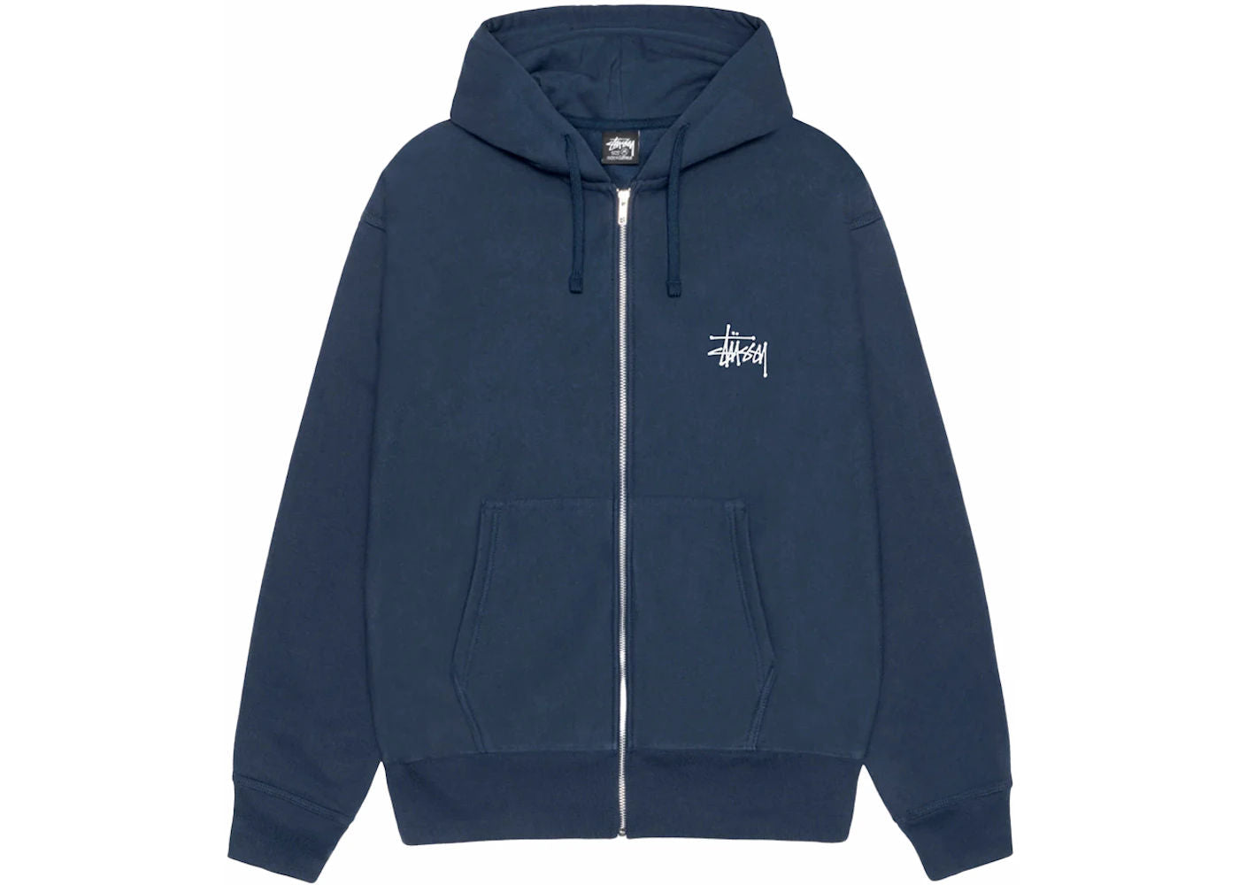 Stussy Basic Stussy Zip Hoodie Navy