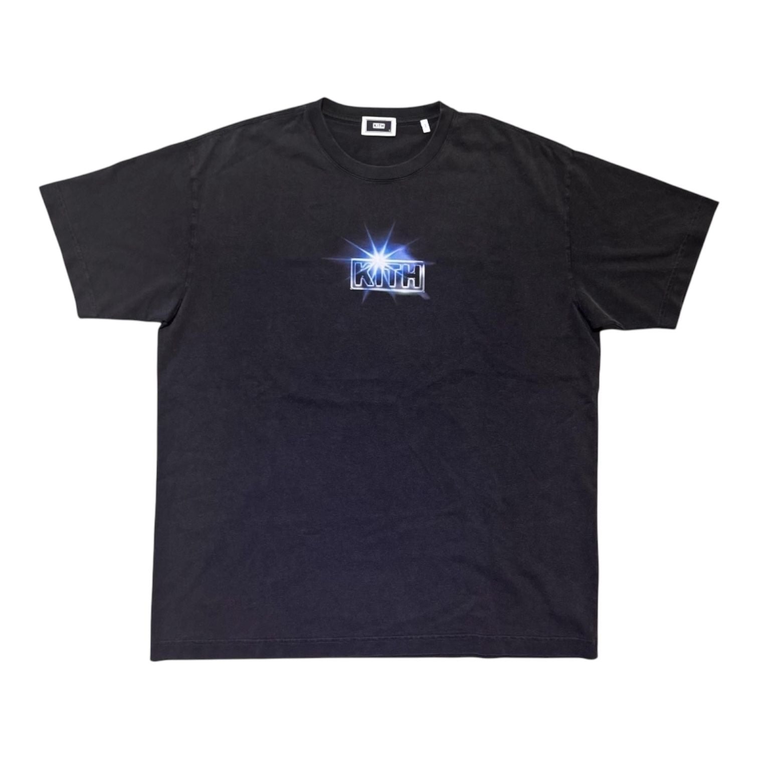 Kith Translucent Box Logo Vintage Tee Black