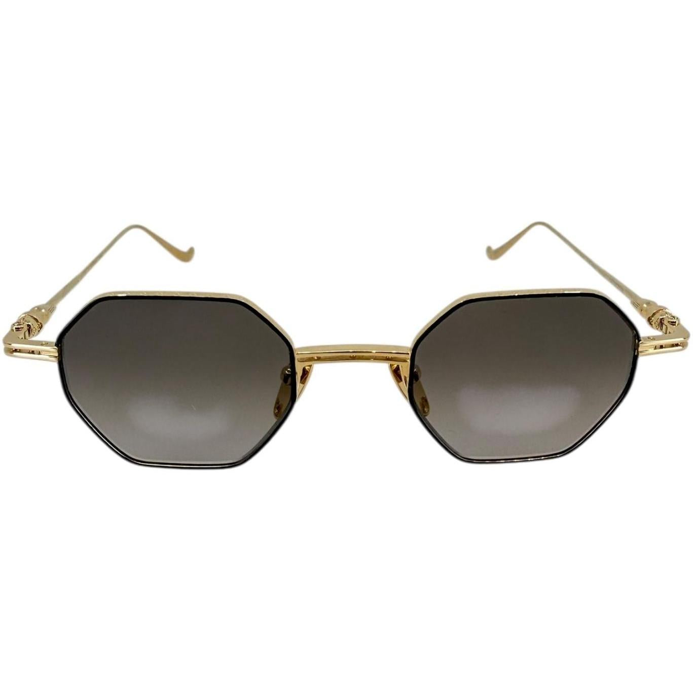 Chrome Hearts Evaculation Gold Sunglasses