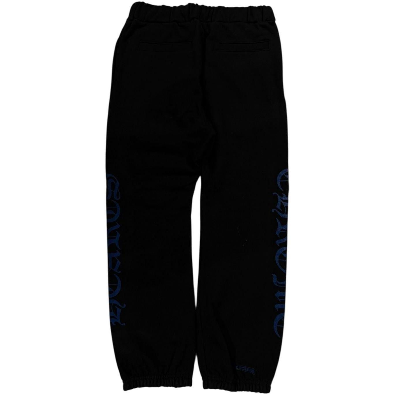 Chrome Hearts Horseshoe Logo Sweatpants Black/Blue