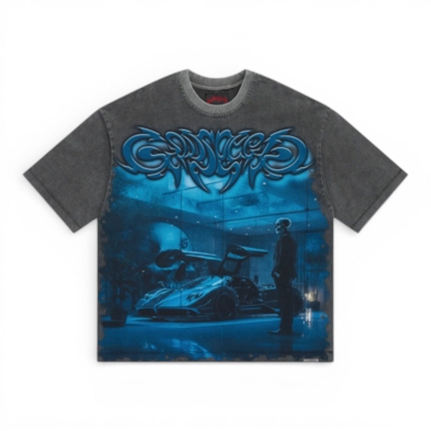 Godspeed Showroom Miami Superrun T-Shirt Grey Wash