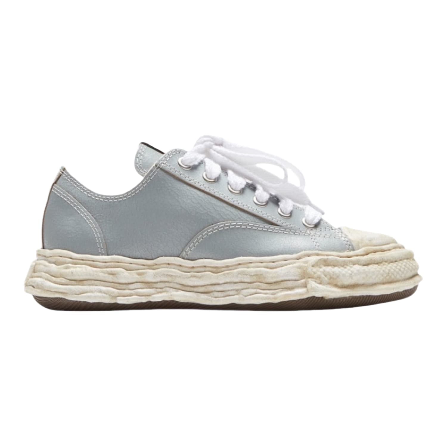 Maison Mihara Yasuhiro Peterson 23 Low Cracked Leather Grey