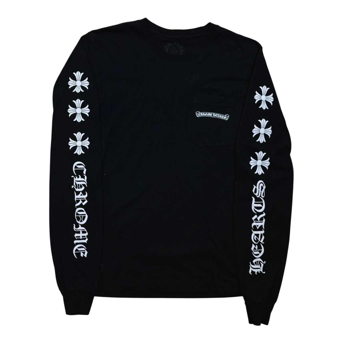 Chrome Hearts Plus Cross Long Sleeve Pocket T-Shirt Black