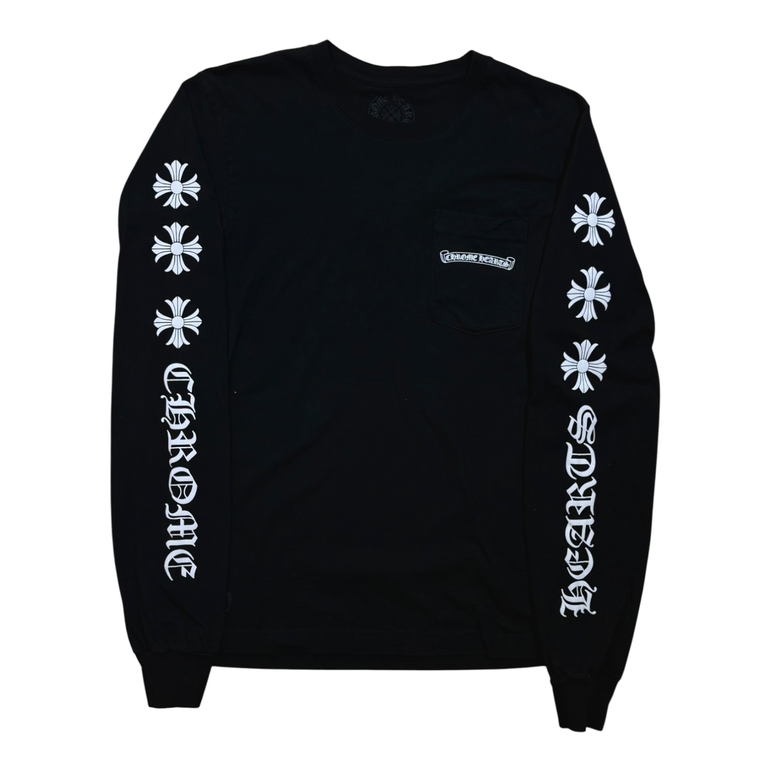 Chrome Hearts Plus Cross Long Sleeve Pocket T-Shirt Black