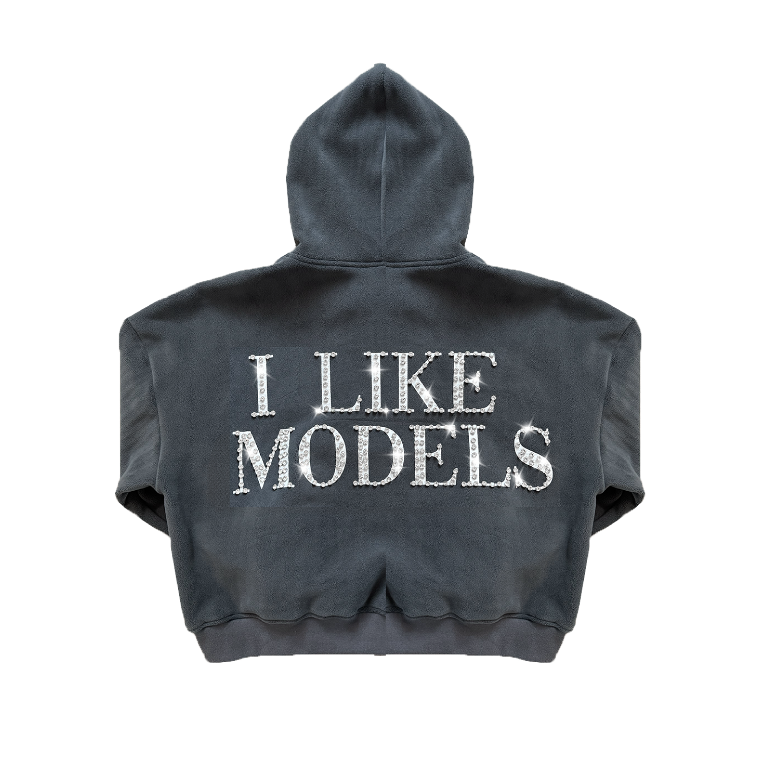 77 Studios Rhinestone Models Hoodie