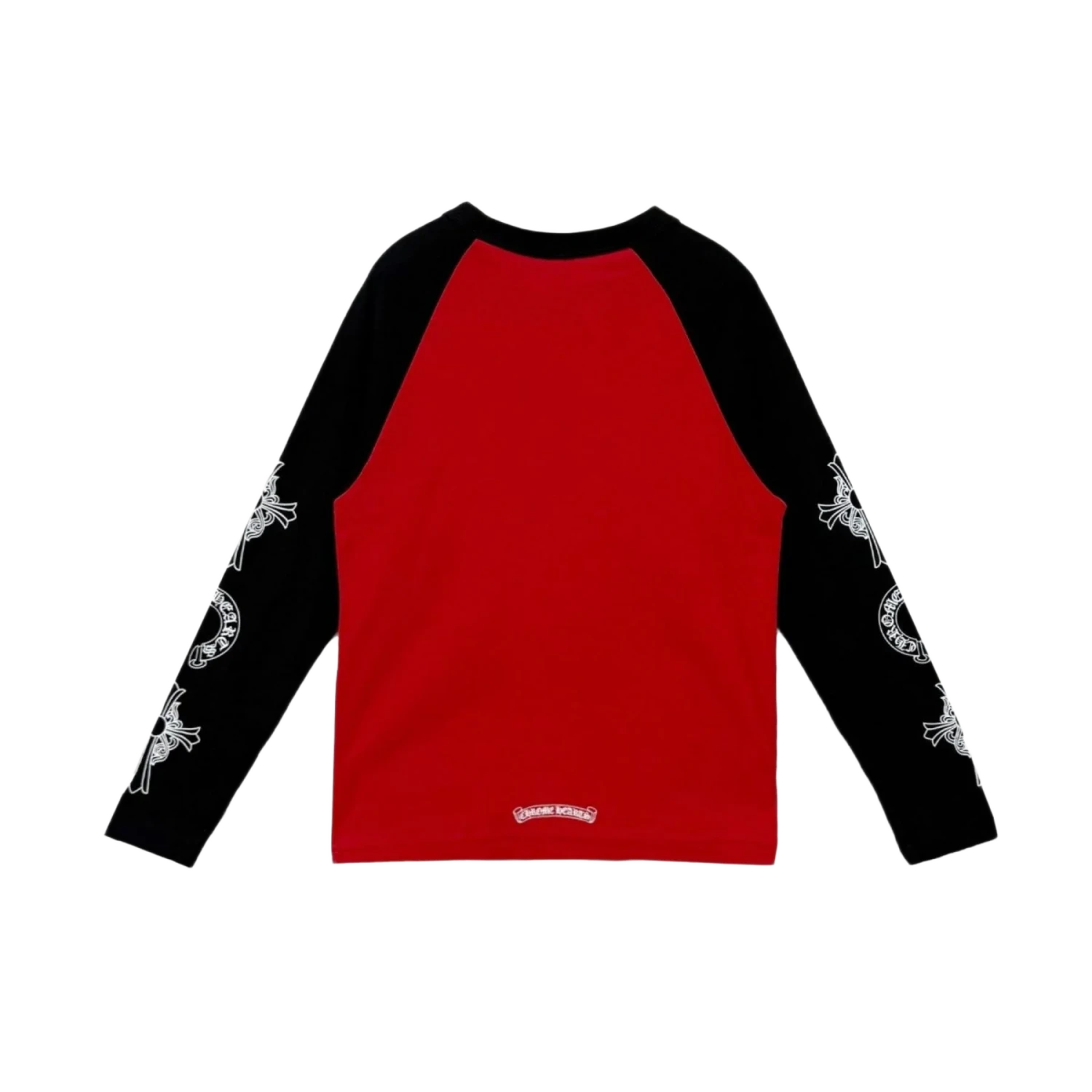 Chrome Hearts Baseball Raglan Neck Logo L/S T-Shirt Black Red