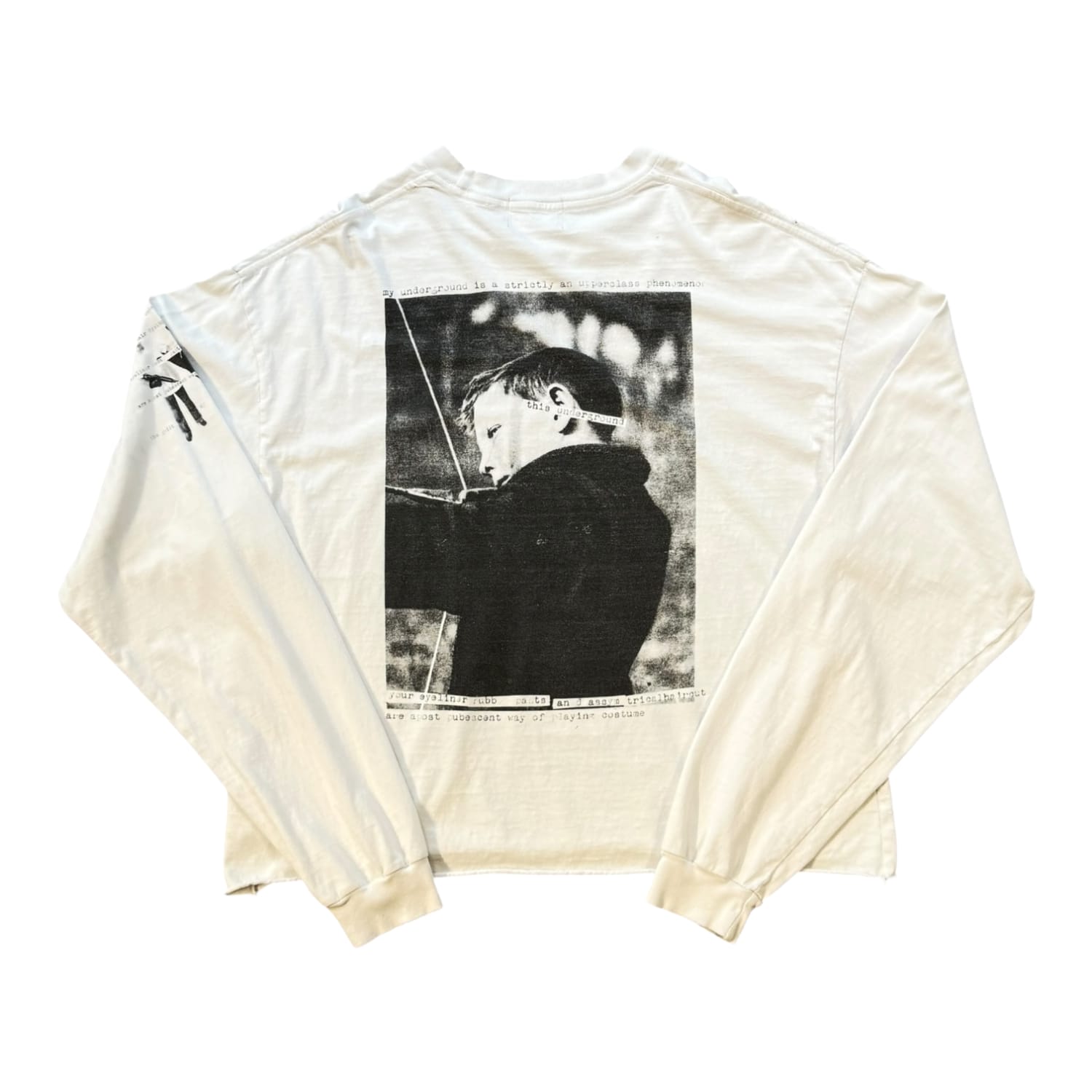 Enfants Riches Déprimés My Underground/Tricycle Long-Sleeve T-Shirt Faded White