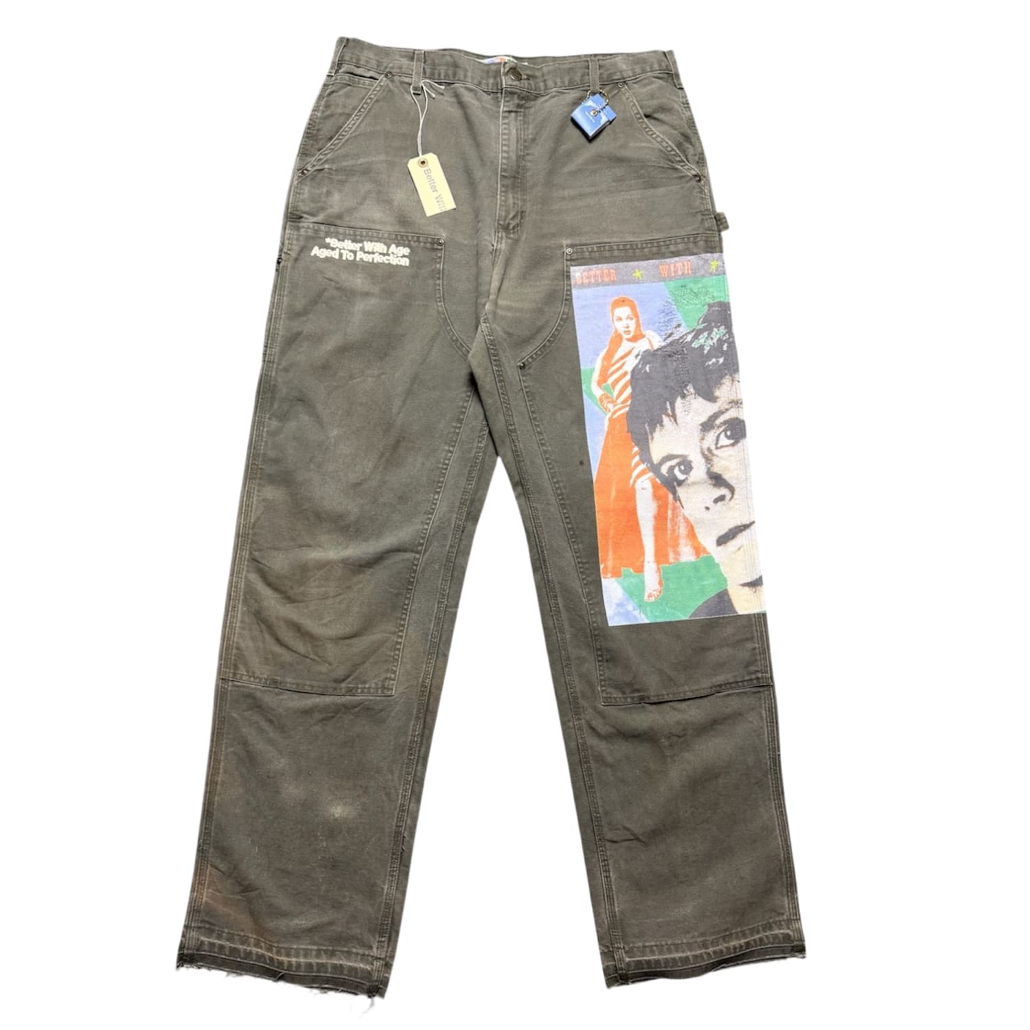 Better With Age Knucklehead Double Knee Carhartt Moss
