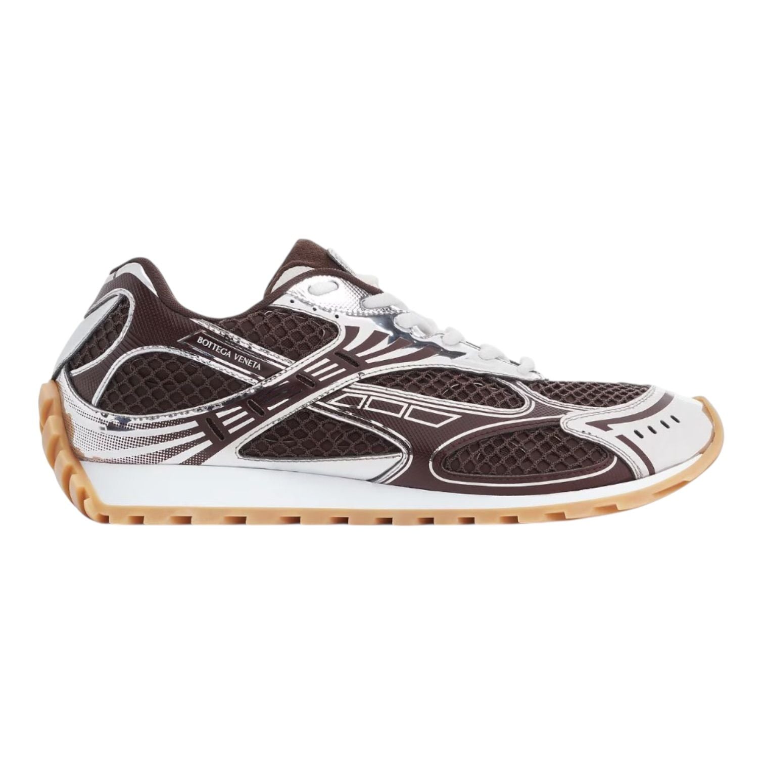Bottega Veneta Orbit Brown Silver
