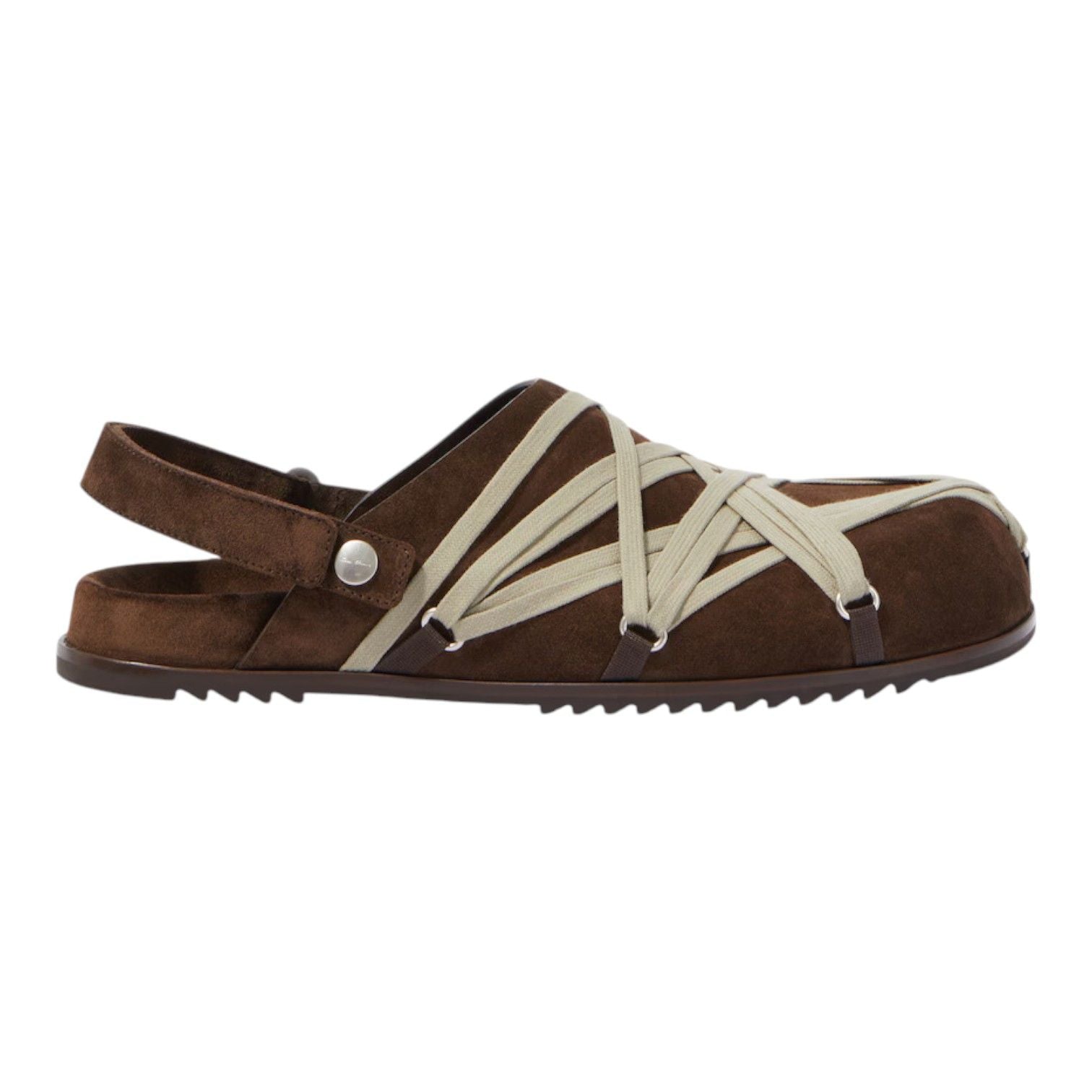 Rick Owens Megalace Mule Slippers Brown