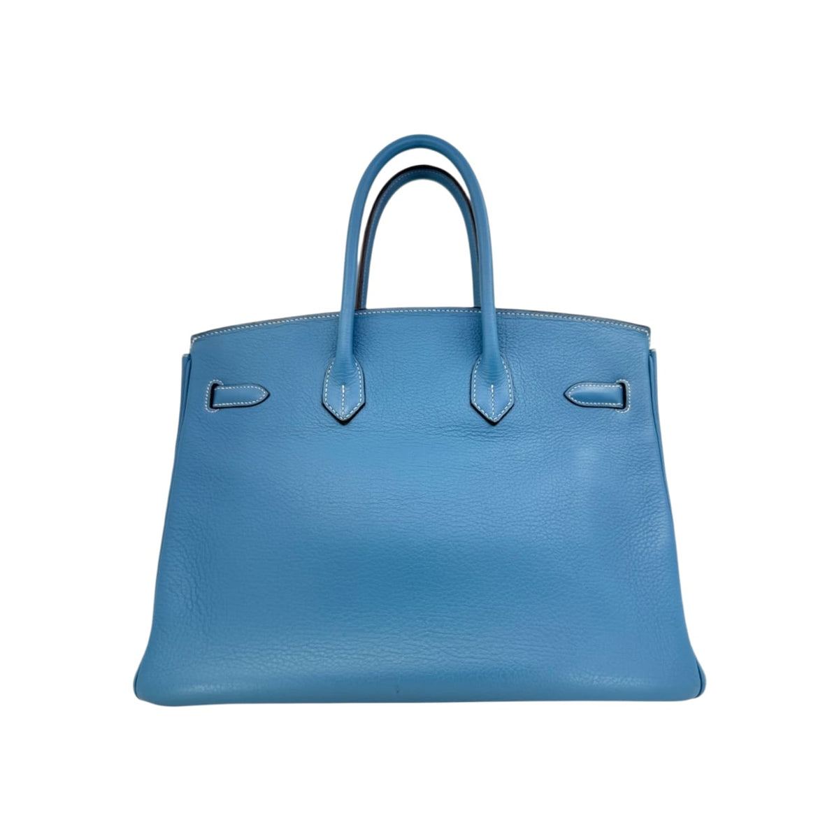Hermes Birkin 35 Blue Jean Togo With Palladium Hardware