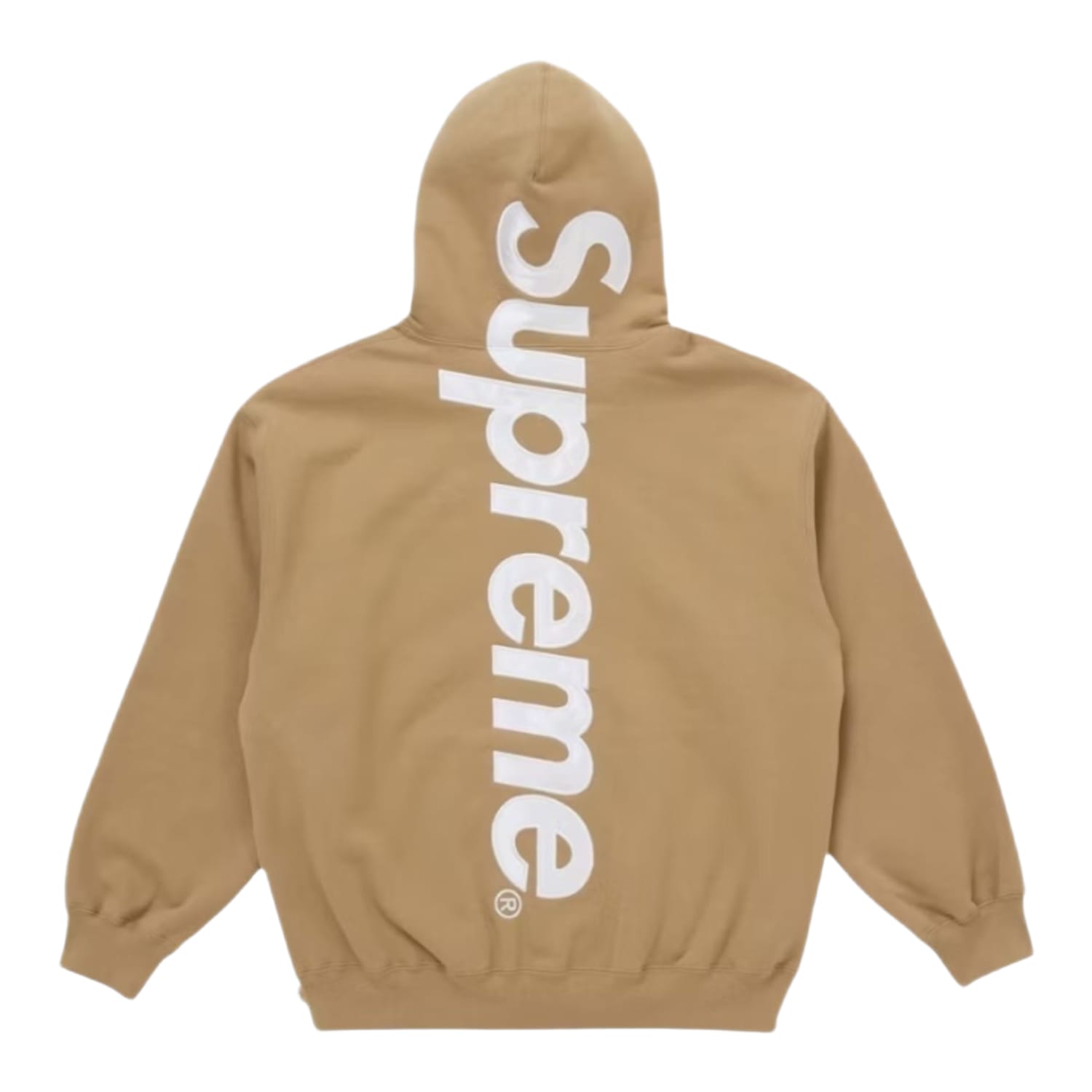 Supreme Satin Appliqué Hooded Sweatshirt (FW25) Brown