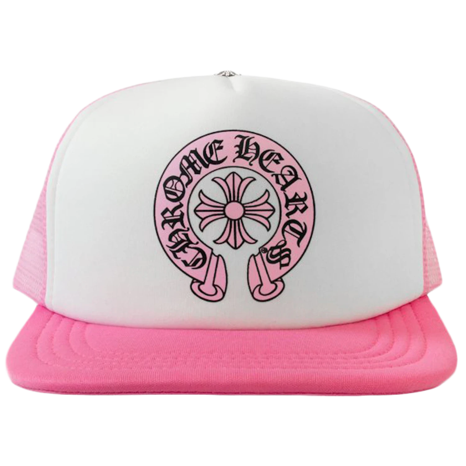 Chrome Hearts Horseshoe Trucker Hat Pink/White