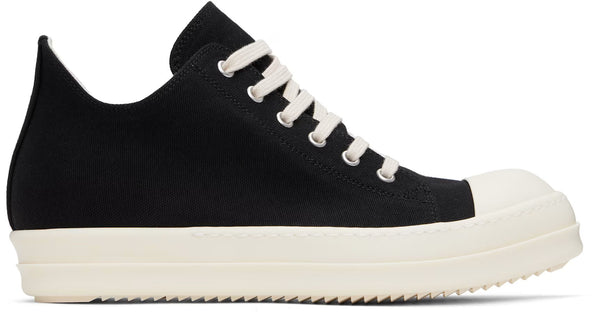 Rick Owens Drkshdw Ramone Canvas Low Black Milk