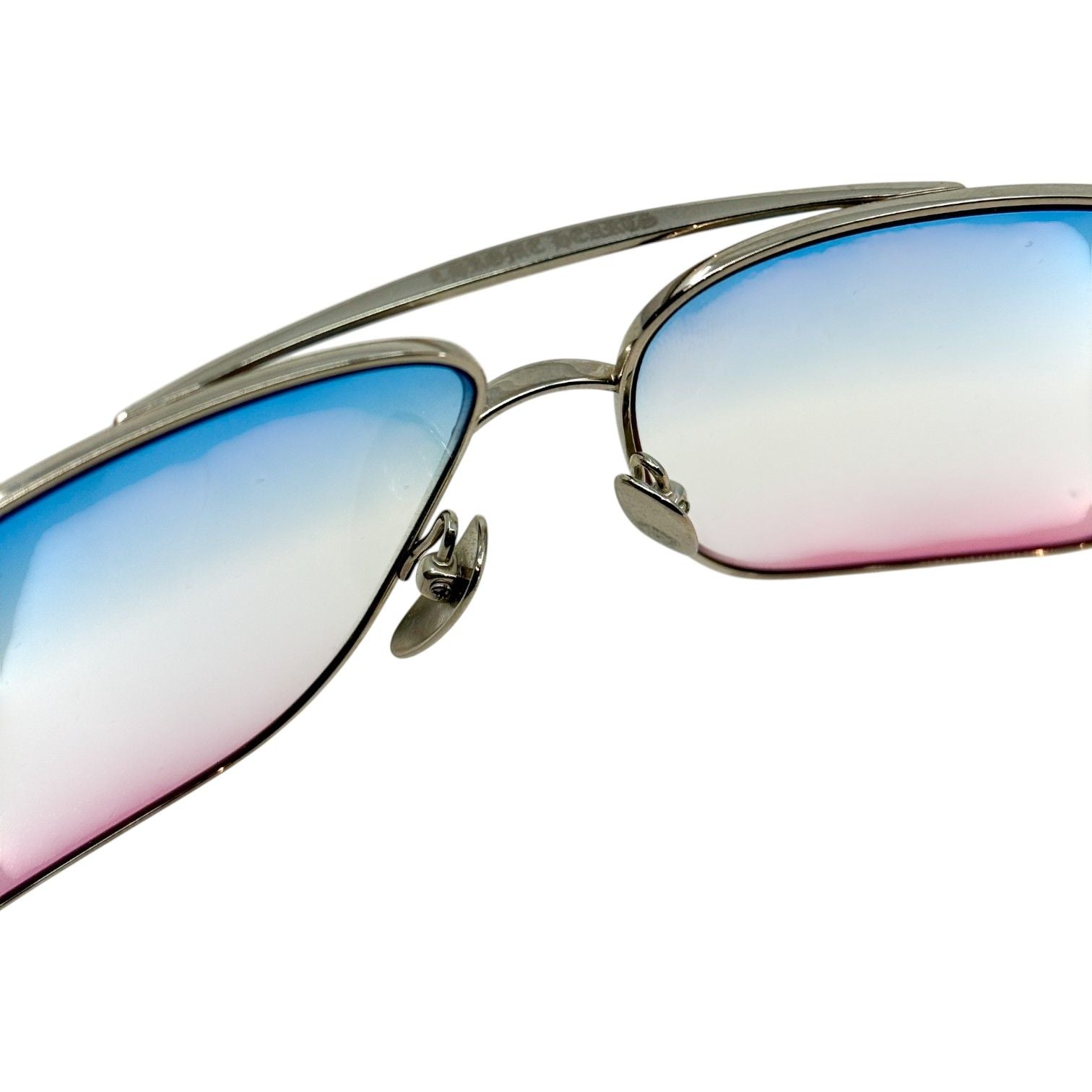 Chrome Hearts Stains VII Blue Pink Diamond Sunglasses